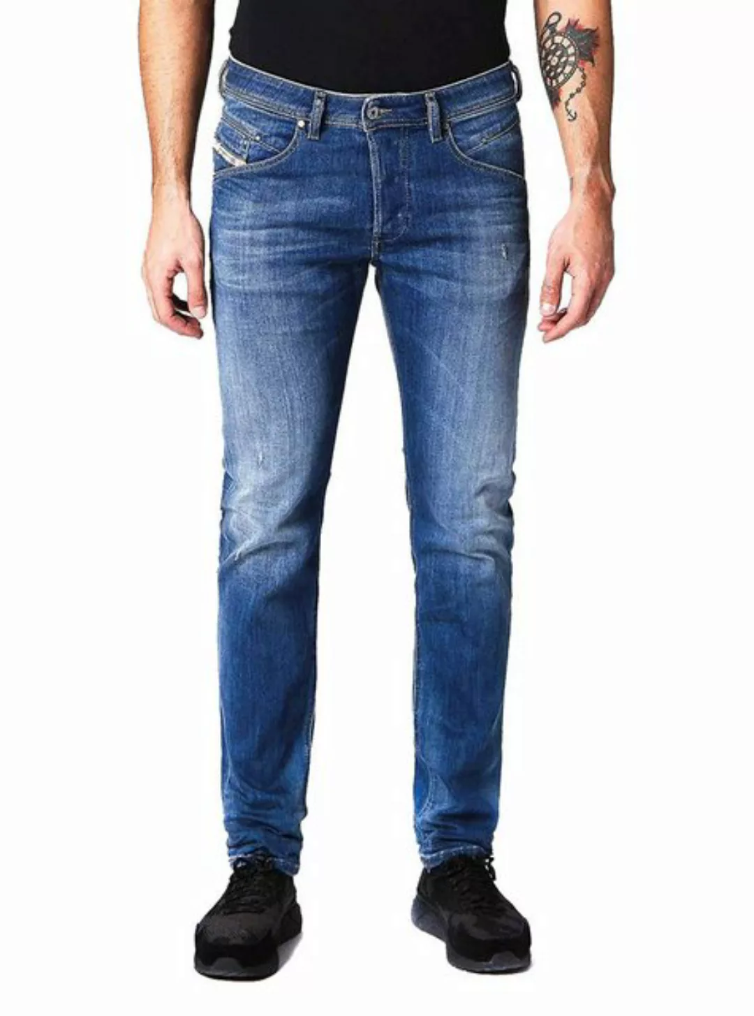 Diesel Slim-fit-Jeans Diesel Belther 084QQ Herren Jeans Hose Slim Straight günstig online kaufen