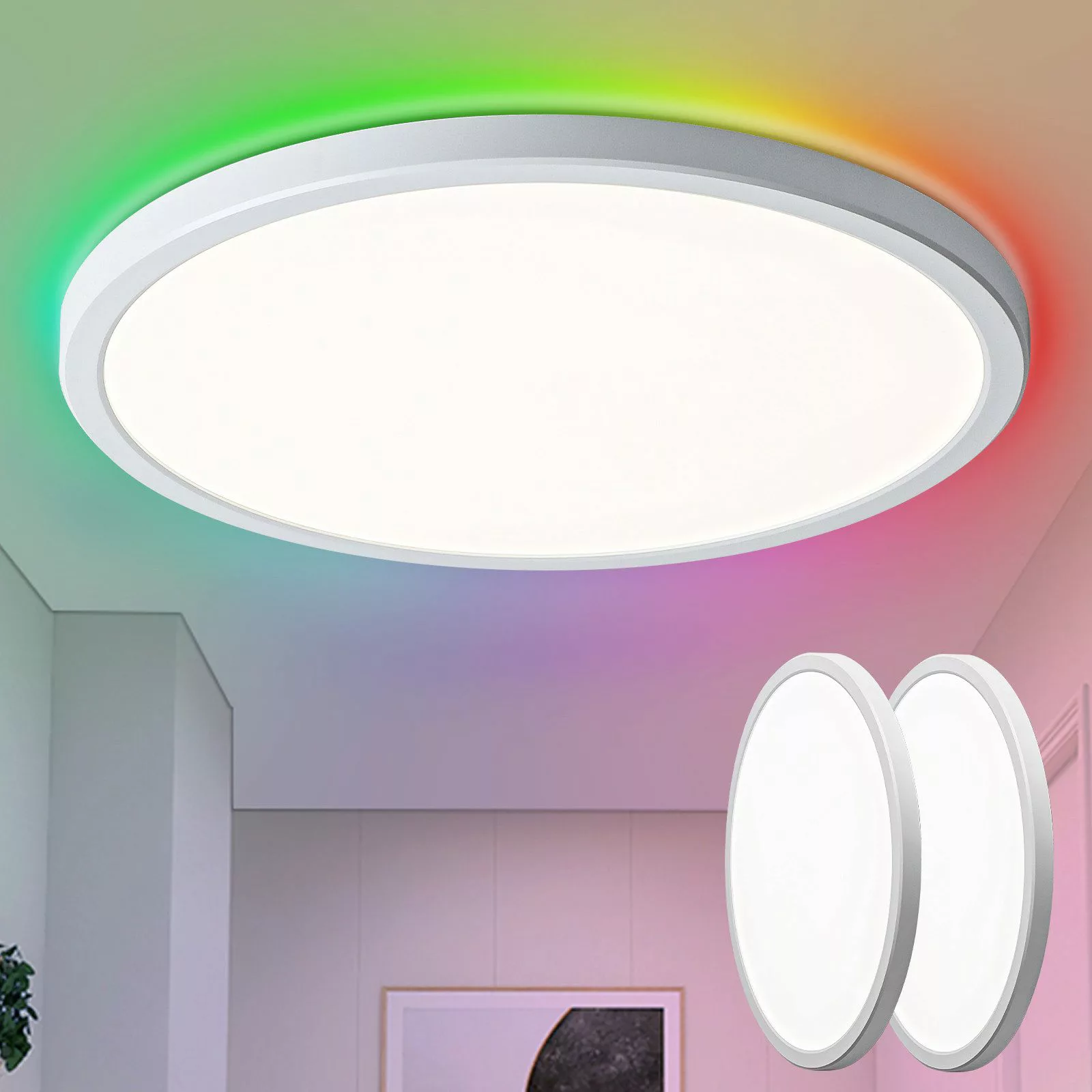 Oraymin Deckenleuchte mit Fernbedienung, 24W Deckenlampe günstig online kaufen