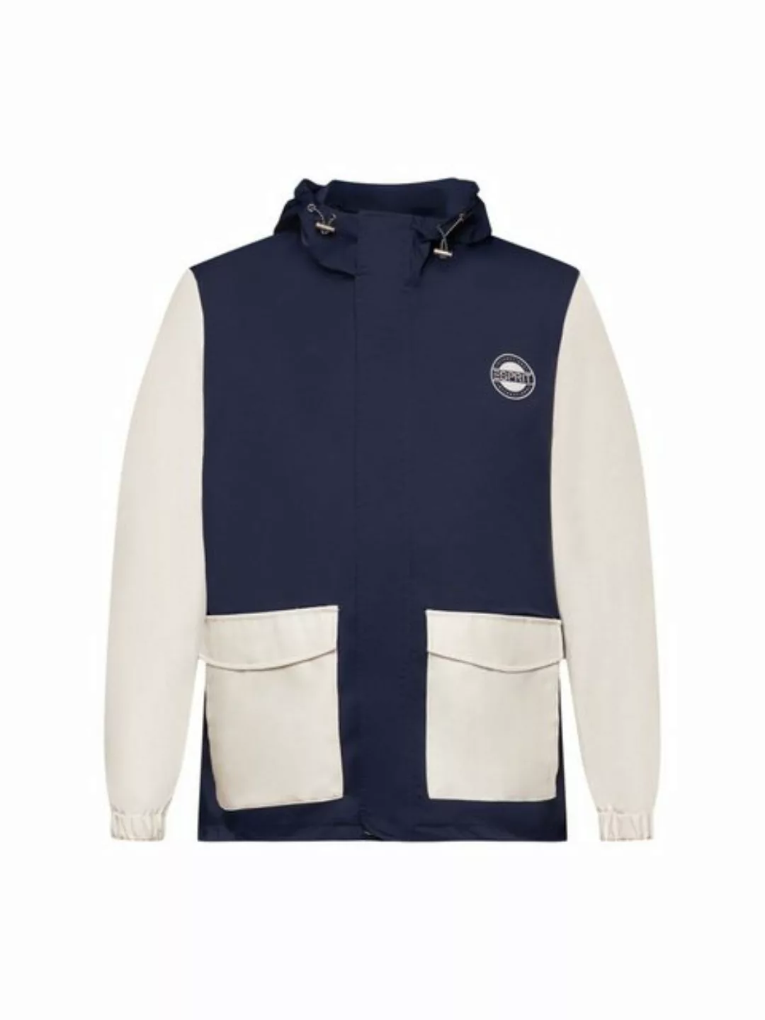 Esprit Anorak Logo-Jacke aus einem Materialmix günstig online kaufen