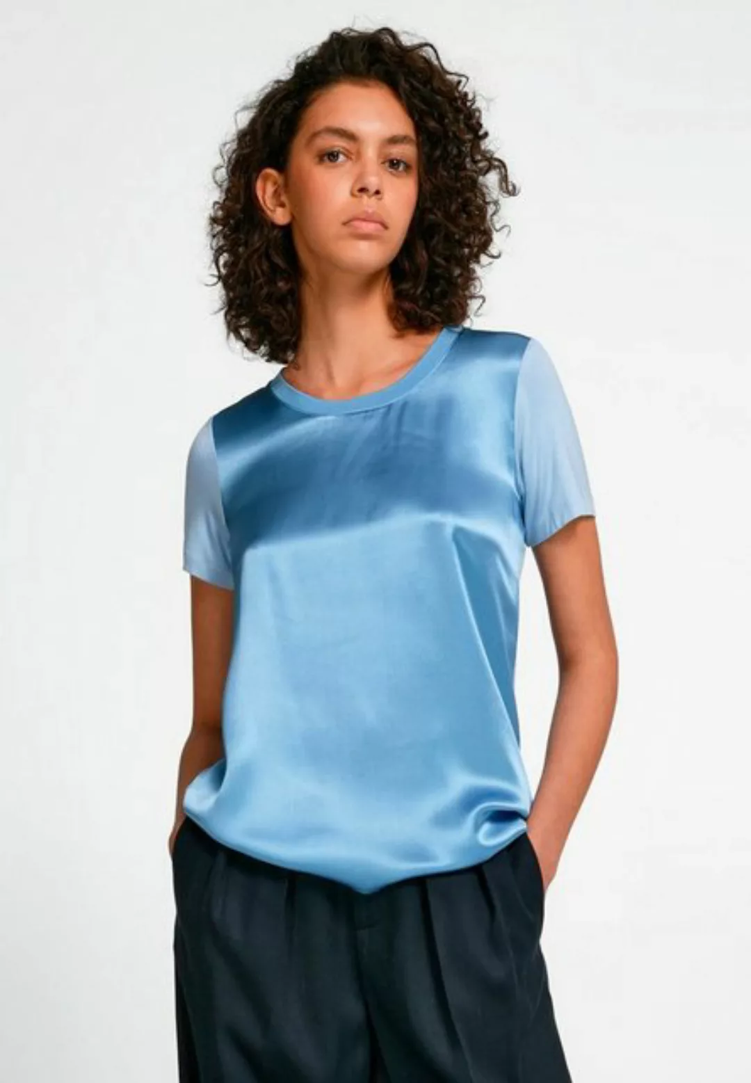 Blusen-Shirt Peter Hahn blau günstig online kaufen