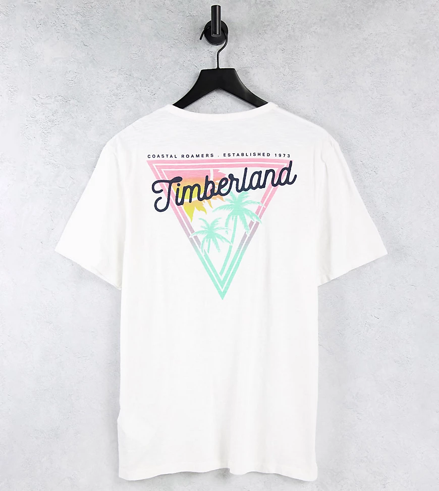 Timberland – Coastal Roamers– Kurzärmliges T-Shirt in Weiß – exklusiv bei A günstig online kaufen