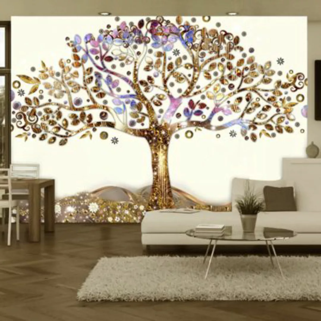 artgeist Fototapete Goldener Baum mehrfarbig Gr. 350 x 245 günstig online kaufen