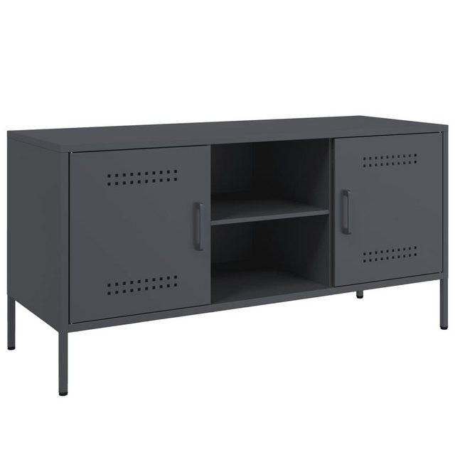 vidaXL TV-Schrank TV-Schrank Anthrazit 100,5x39x50,5 cm Stahl (1-St) günstig online kaufen