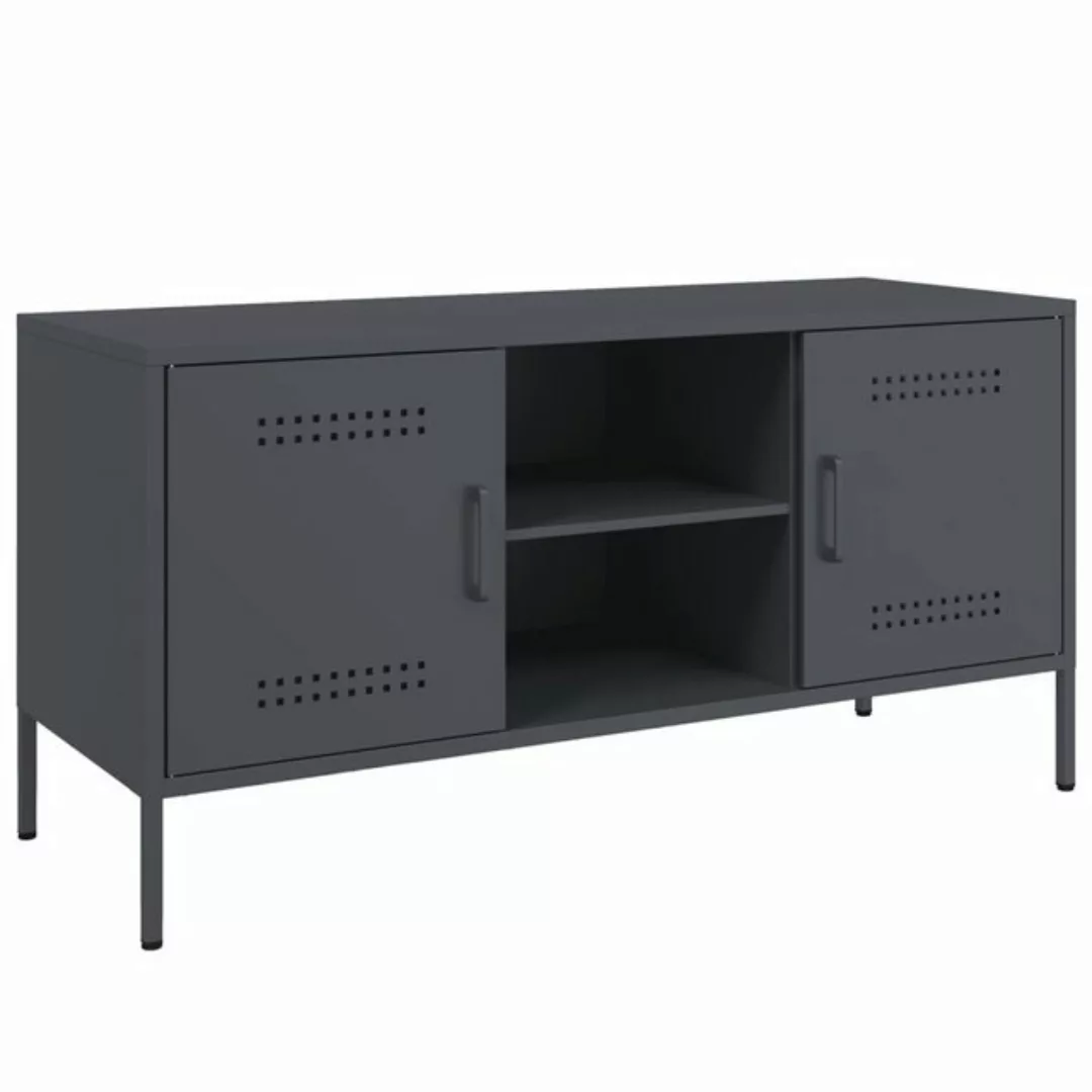 vidaXL TV-Schrank TV-Schrank Anthrazit 100,5x39x50,5 cm Stahl (1-St) günstig online kaufen