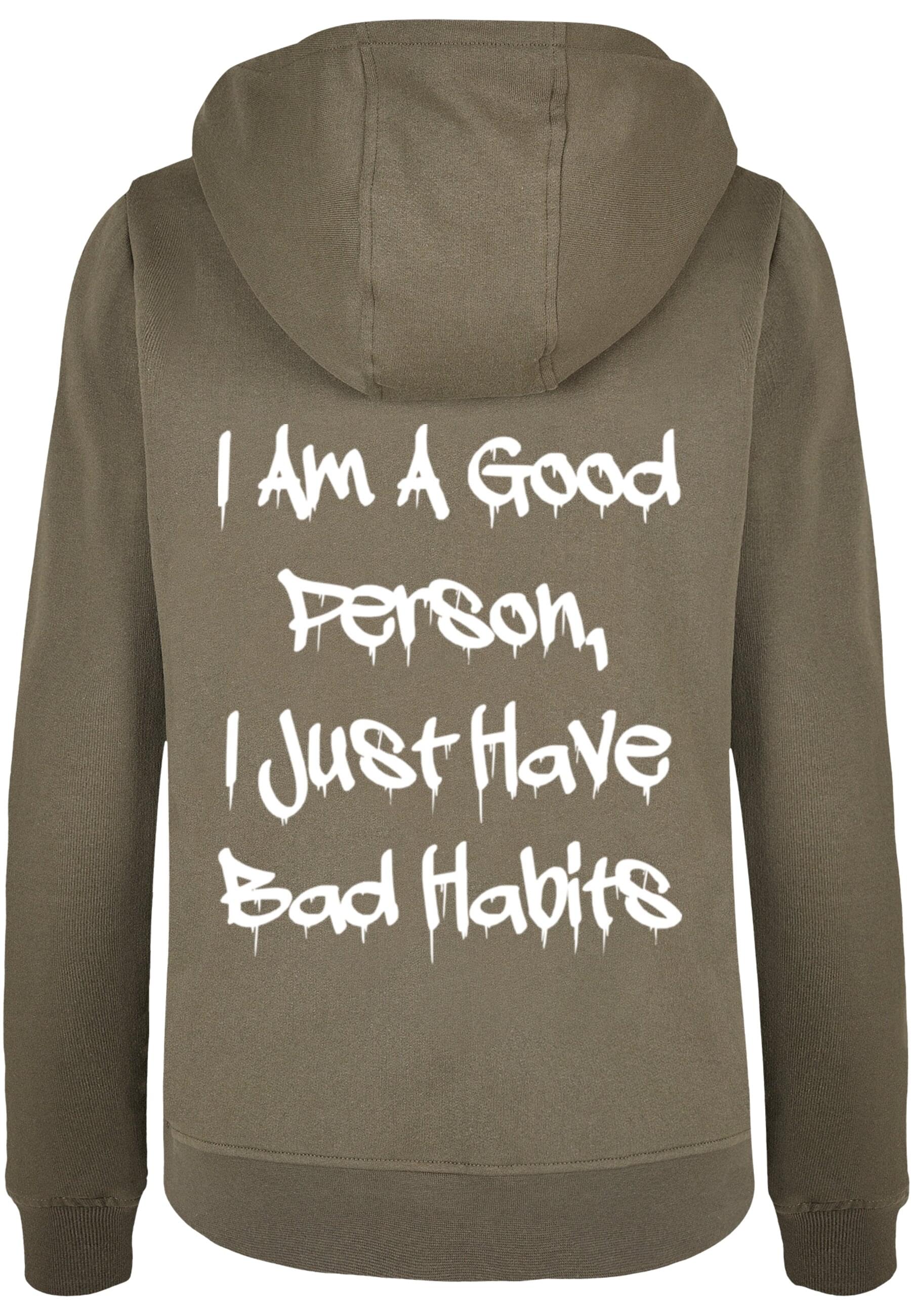 Merchcode Kapuzenpullover "Merchcode Damen Ladies Bad Habits Basic Hoody" günstig online kaufen