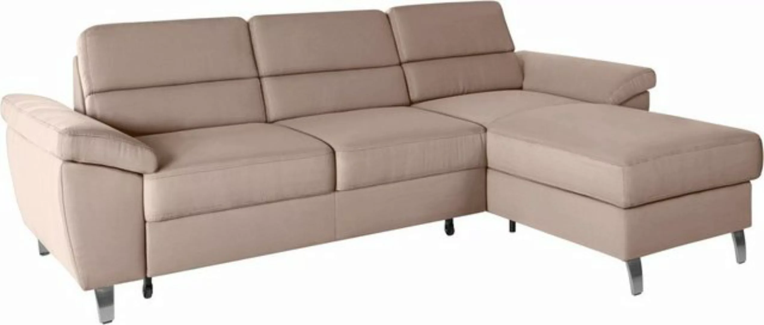 sit&more Ecksofa "Sorano L-Form", wahlweise mit Bettfunktion und Bettkasten günstig online kaufen