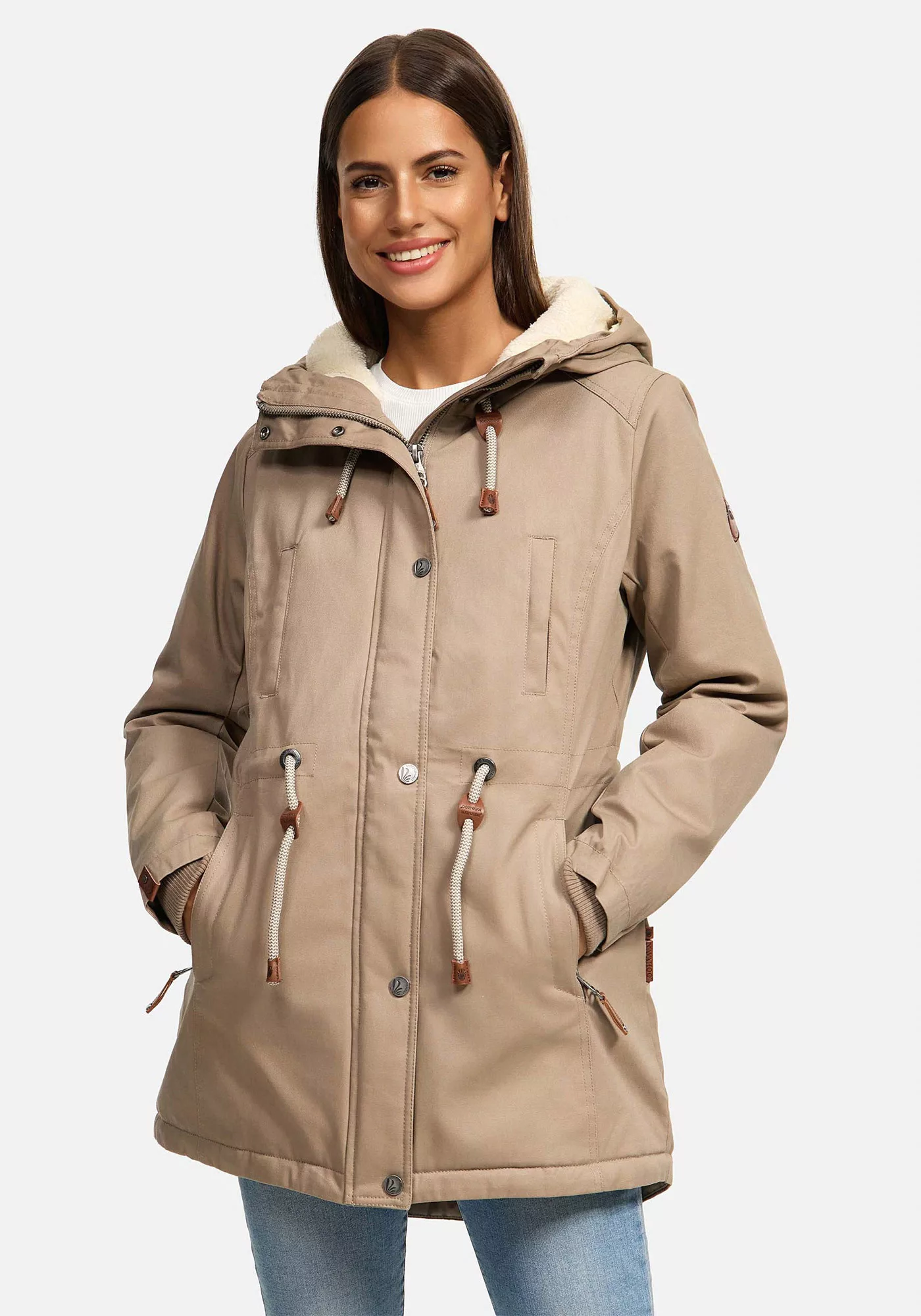 Navahoo Winterjacke "Ireliaa", mit warmen Teddyfell günstig online kaufen