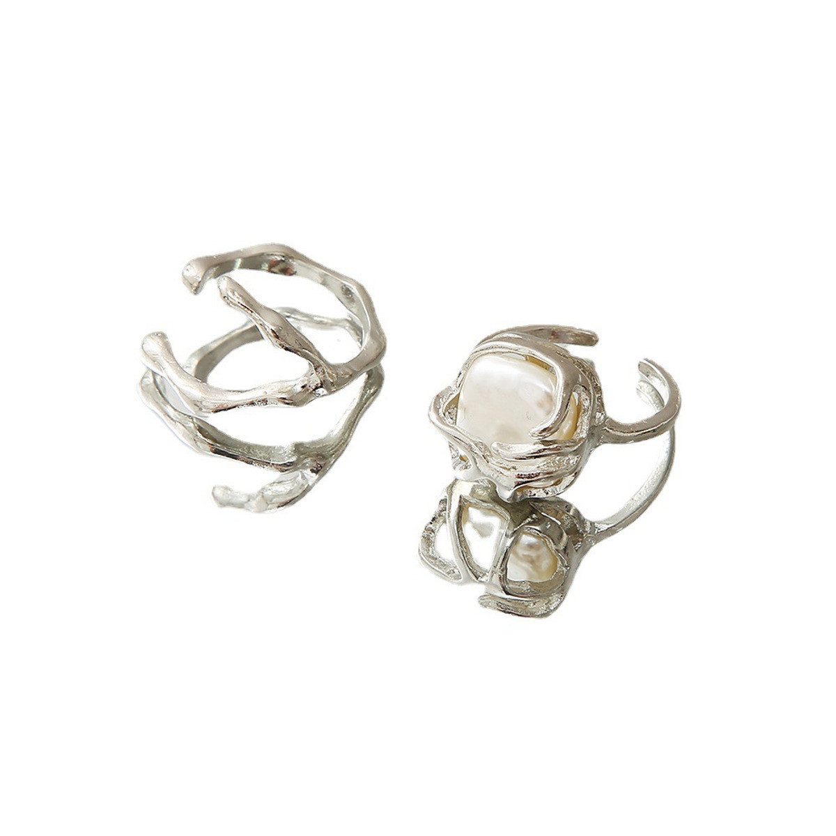 KARMA Ring-Set 2er Set Damenring Silber günstig online kaufen