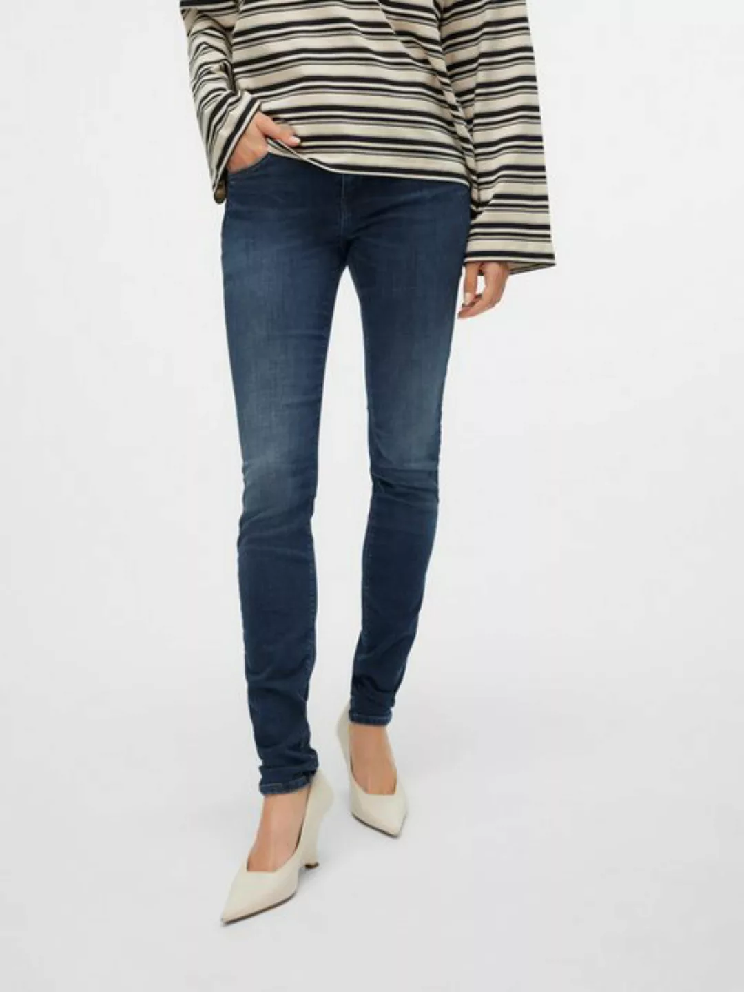 Vero Moda Slim-fit-Jeans "VMLUX MR SLIM JEANS RI392 GA NOOS" günstig online kaufen