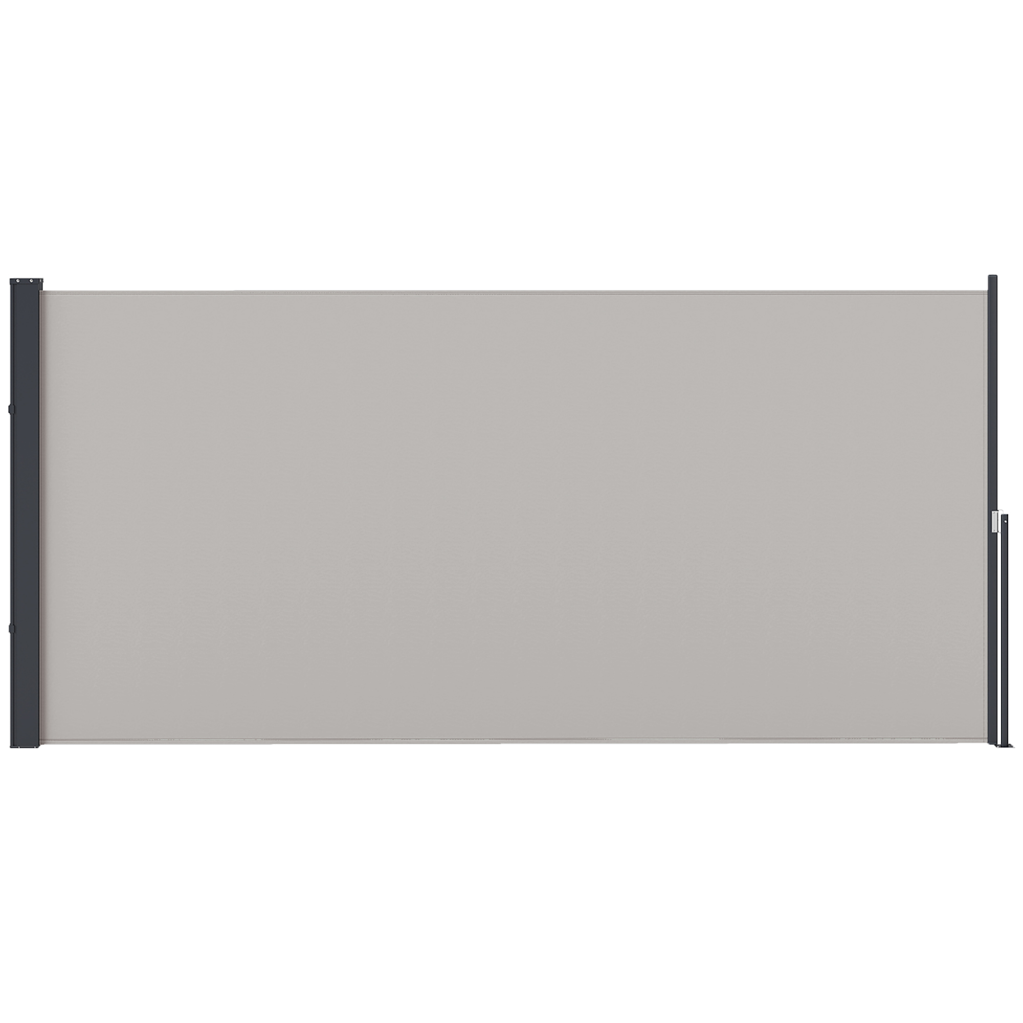 Outsunny Ausziehbare Seitenmarkise 300 x 140cm Gartenmarkise Sichtschutzwan günstig online kaufen