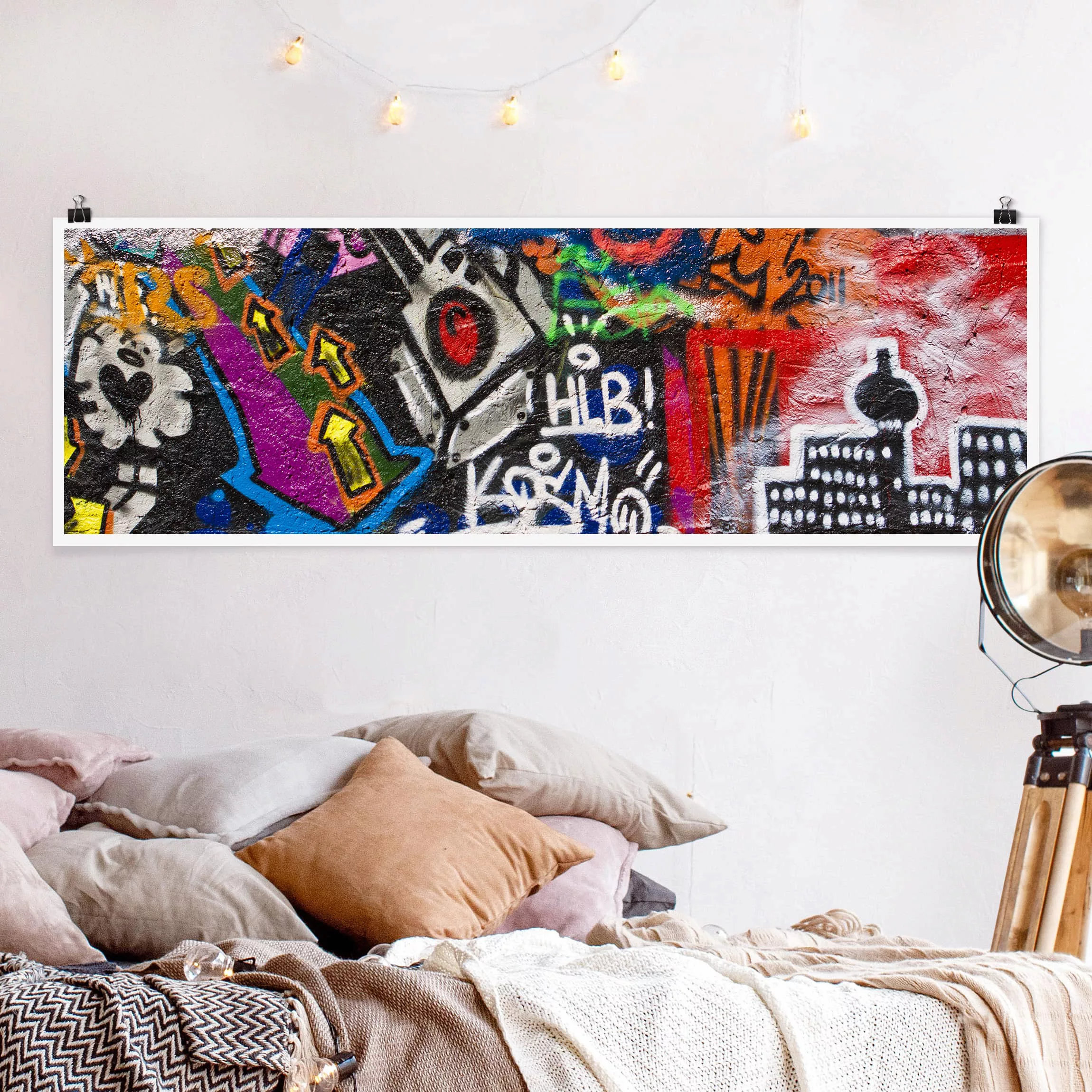 Panorama Poster Kinderzimmer Urban Graffiti günstig online kaufen