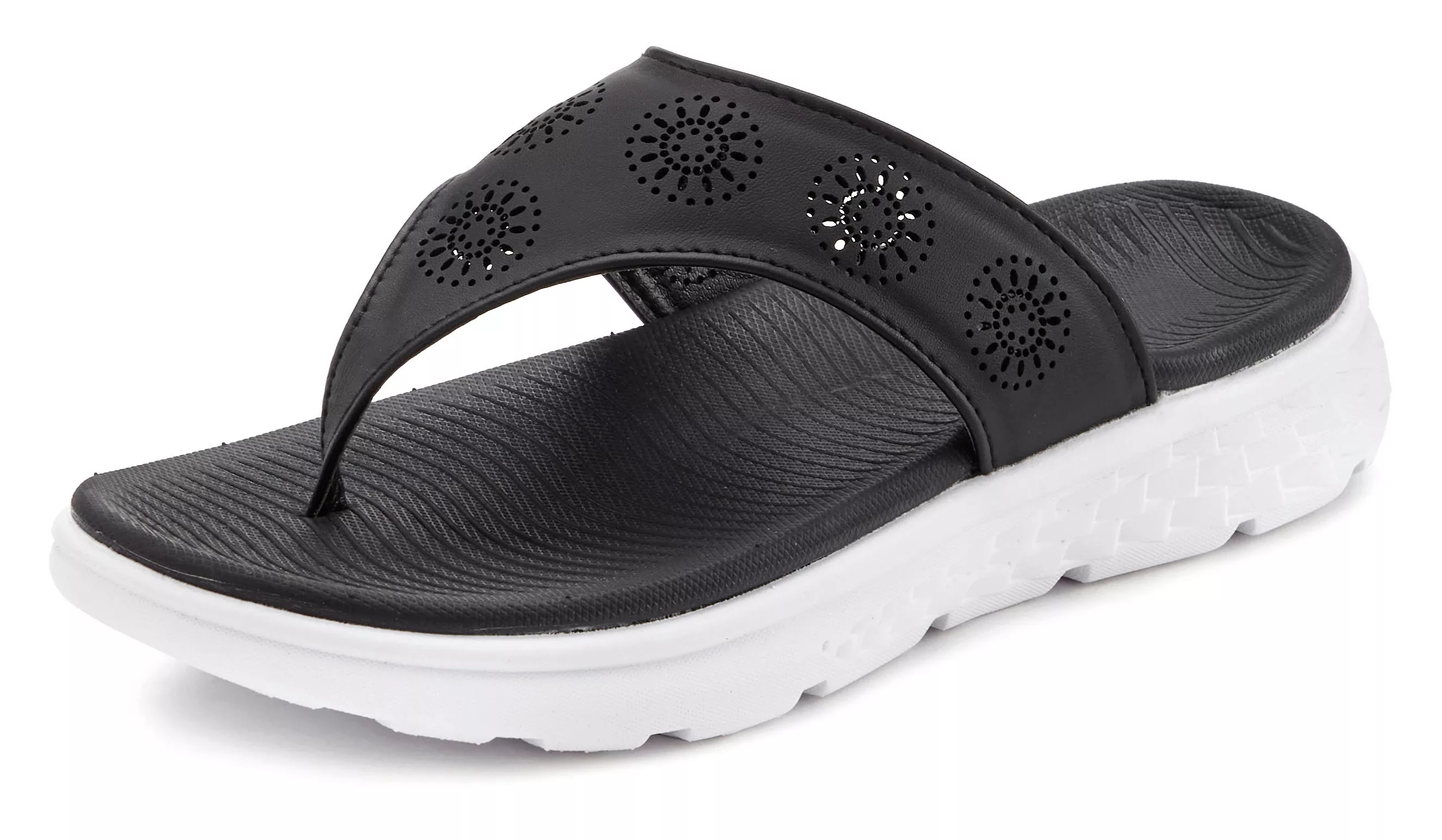 Vivance Zehentrenner, Dianette mit Cut-Out-Muster VEGAN günstig online kaufen