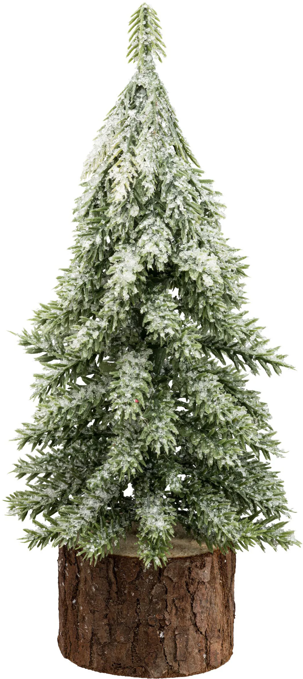 Creativ green Winterliche Kunstpflanze "Tannenbäumchen", auf Holzfuß günstig online kaufen