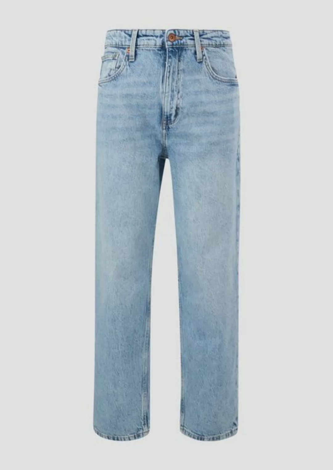 QS Stoffhose Jeans / Loose Fit / Mid Rise / Straight Leg günstig online kaufen