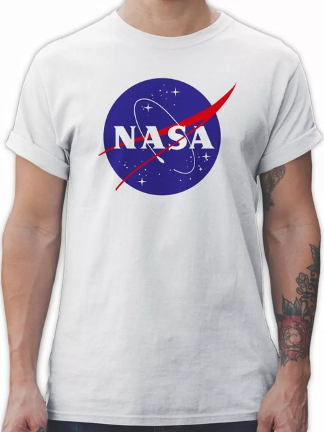 Shirtracer T-Shirt Nasa Meatball Logo Sprüche Statement günstig online kaufen