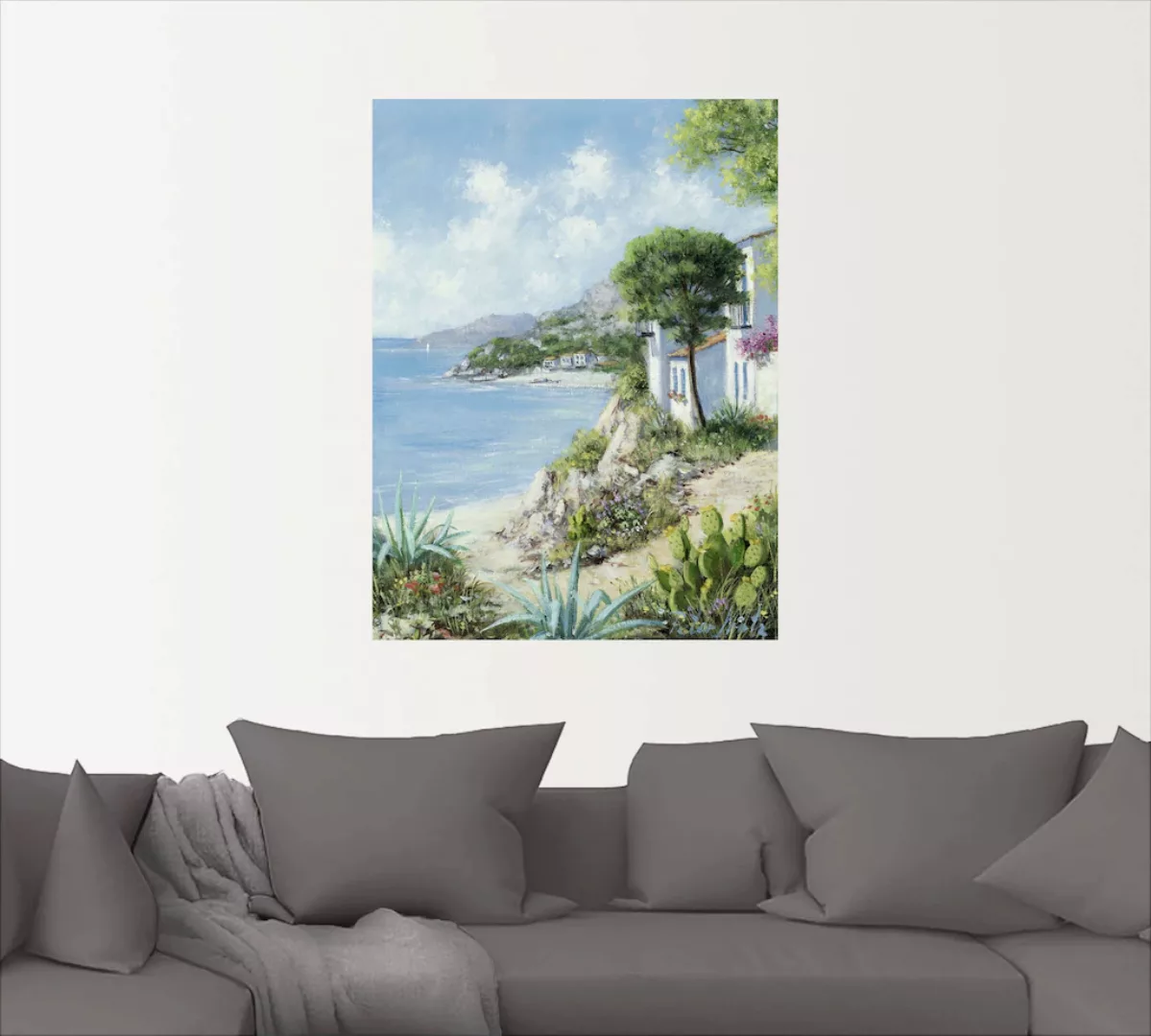 Artland Wandbild "Weg zum Meer", Gewässer, (1 St.), als Leinwandbild, Wanda günstig online kaufen