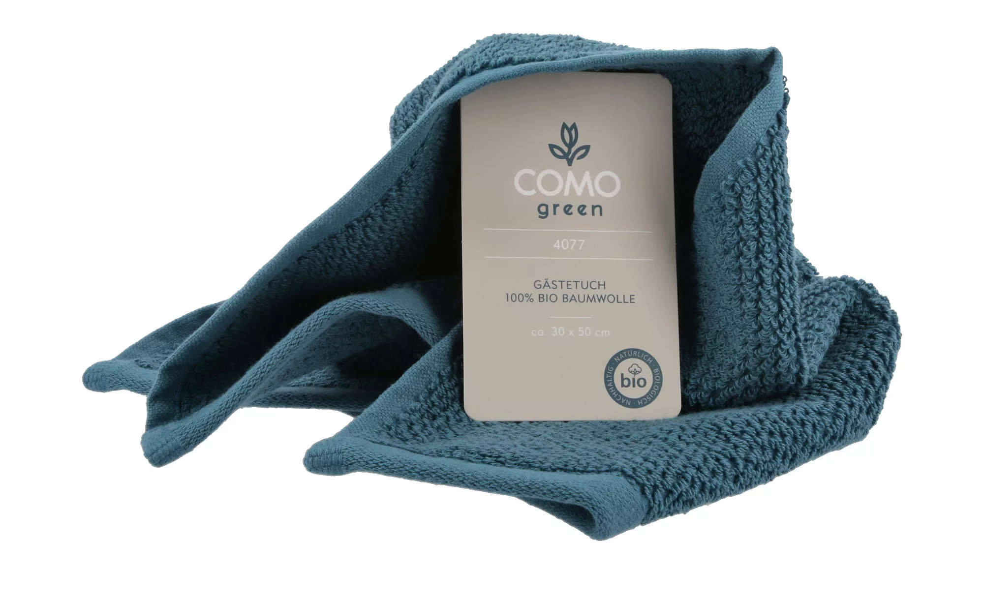 Como Green Gästetuch  4077 ¦ blau ¦ 100% Baumwolle ¦ Maße (cm): B: 30 Badte günstig online kaufen