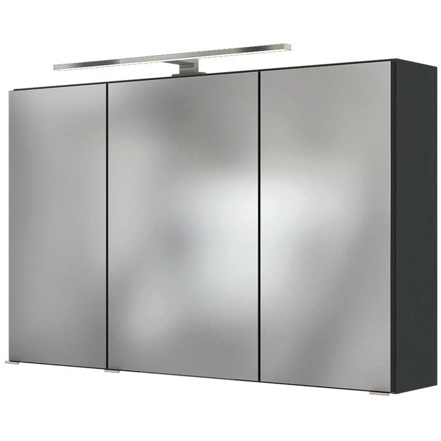 Held Spiegelschrank Verona Graphit 100 cm mit Softclose Türen günstig online kaufen