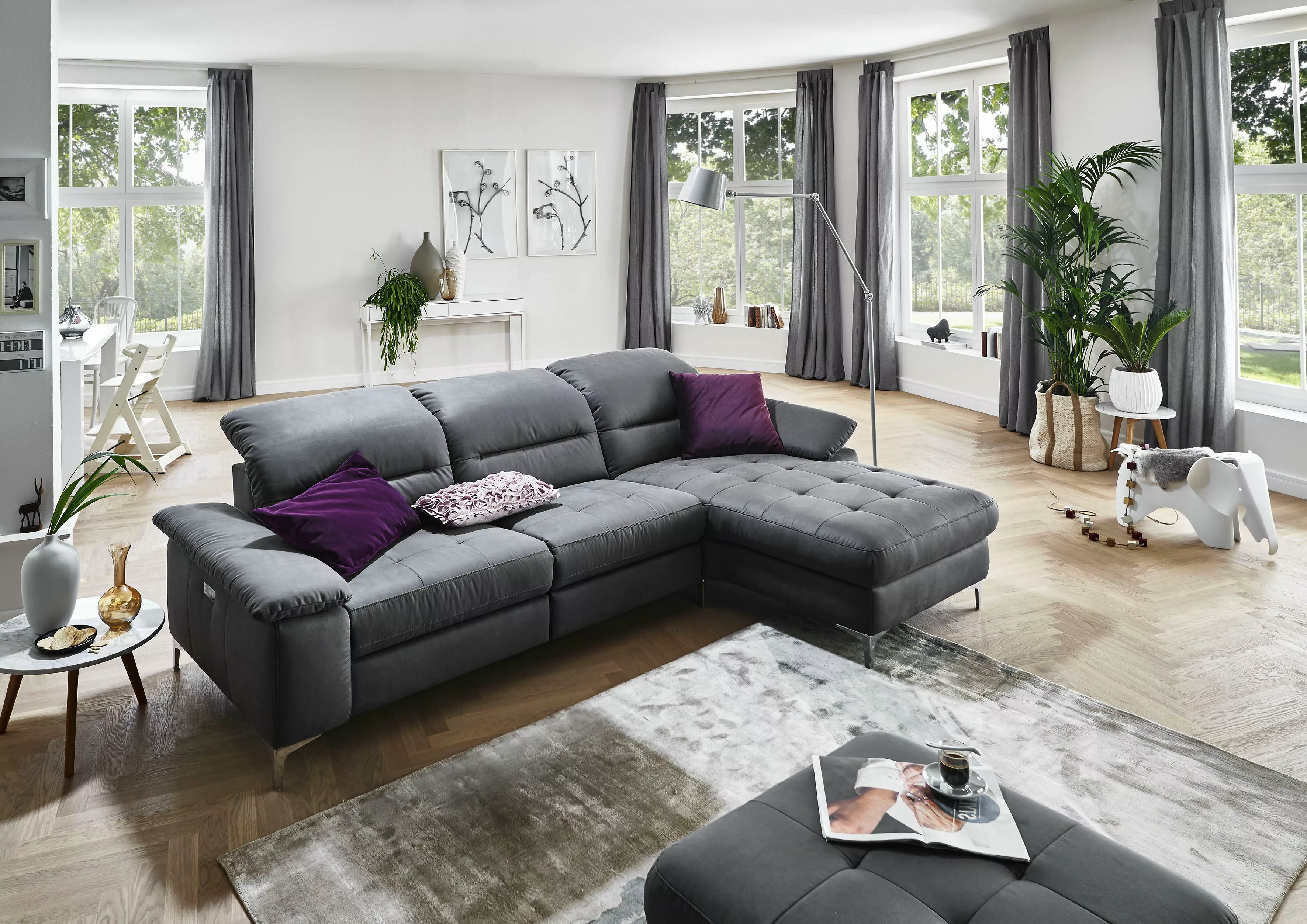 Places of Style Ecksofa "Basel L-Form" günstig online kaufen