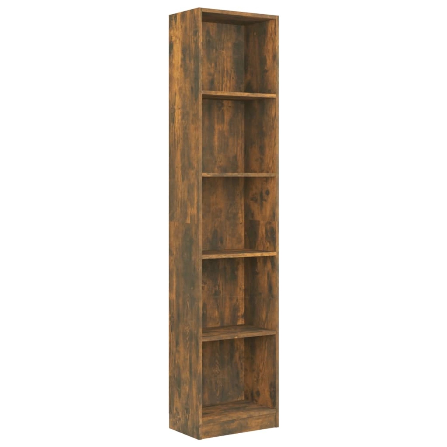 vidaXL Bücherregal 5 Fächer Räuchereiche 40x24x175 cm Holzwerkstoff günstig online kaufen