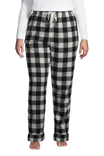 Gemusterte Flanell-Pyjamahose in großen Größen, Damen, Größe: 56-58 Plusgrö günstig online kaufen
