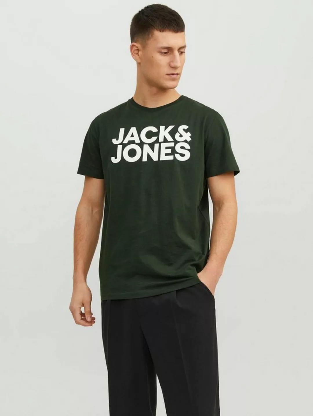 Jack & Jones Rundhalsshirt JJECORP LOGO TEE SS mit Logo Print günstig online kaufen