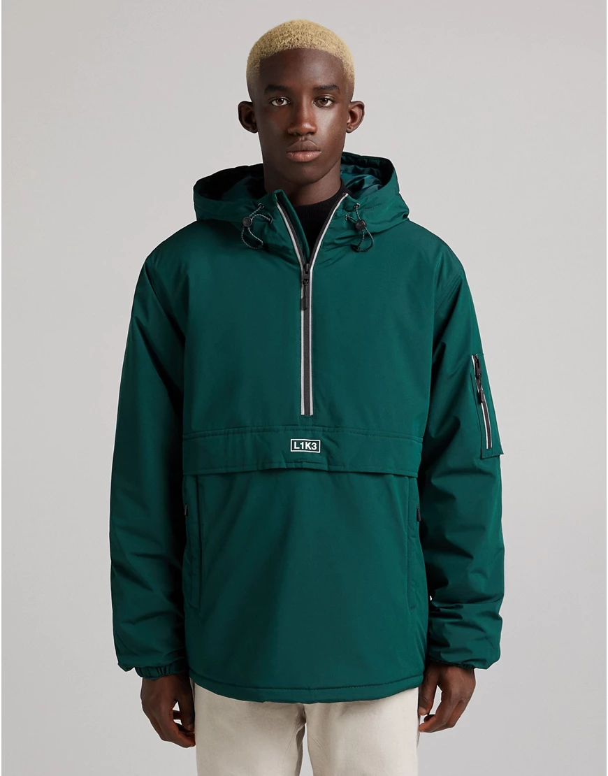 Bershka – Windjacke in Grün günstig online kaufen