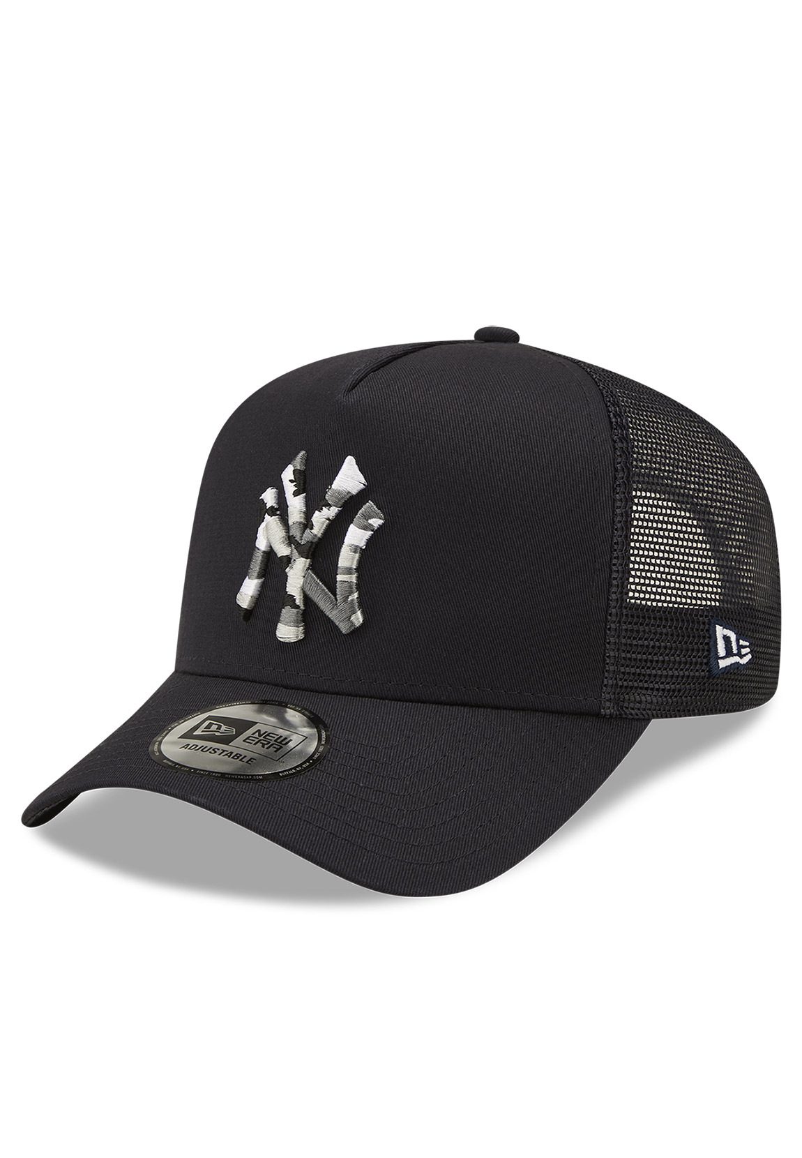 New Era Camo Infill Trucker Adjustable Cap NY YANKEES Dunkelblau Camo günstig online kaufen