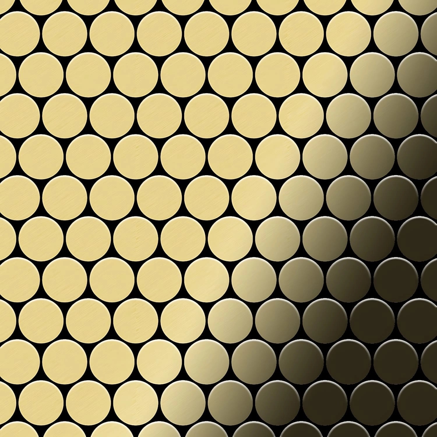 ALLOY Mosaik Fliese Massiv Metall Messing Gewalzt Gold 1,6mm Stark Dollar-b günstig online kaufen