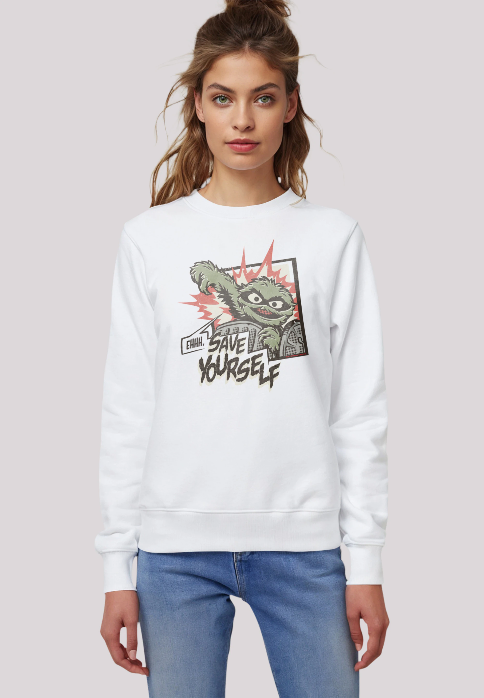 F4NT4STIC Sweatshirt "Sesamstraße Oscar Save Yourself", Premium Qualität günstig online kaufen