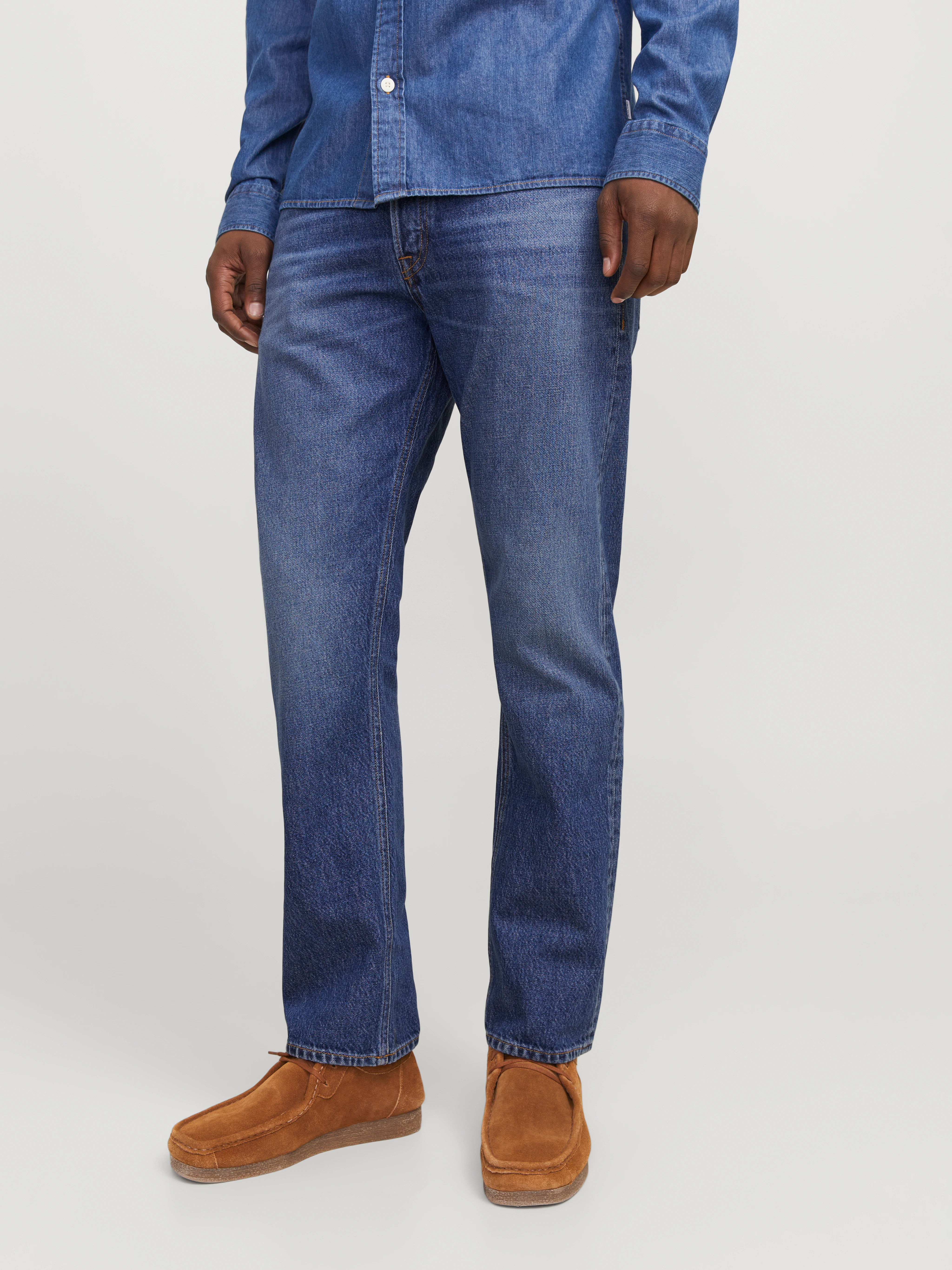 Jack & Jones Herren Jeans JJICHRIS JJORIGINAL SBD 532 - Relaxed Fit - Blau günstig online kaufen