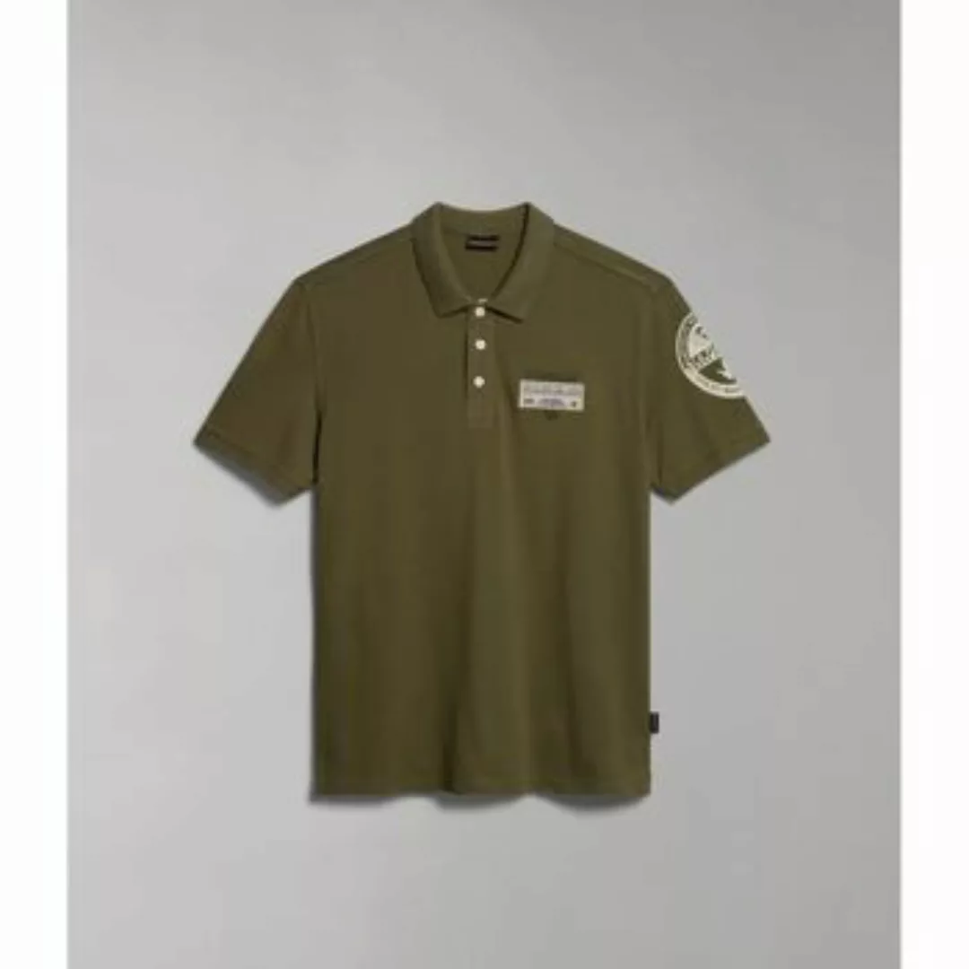 Napapijri  T-Shirts & Poloshirts E-AMUNDSEN NP0A4H6A-GAE1 GREEN LICHEN günstig online kaufen