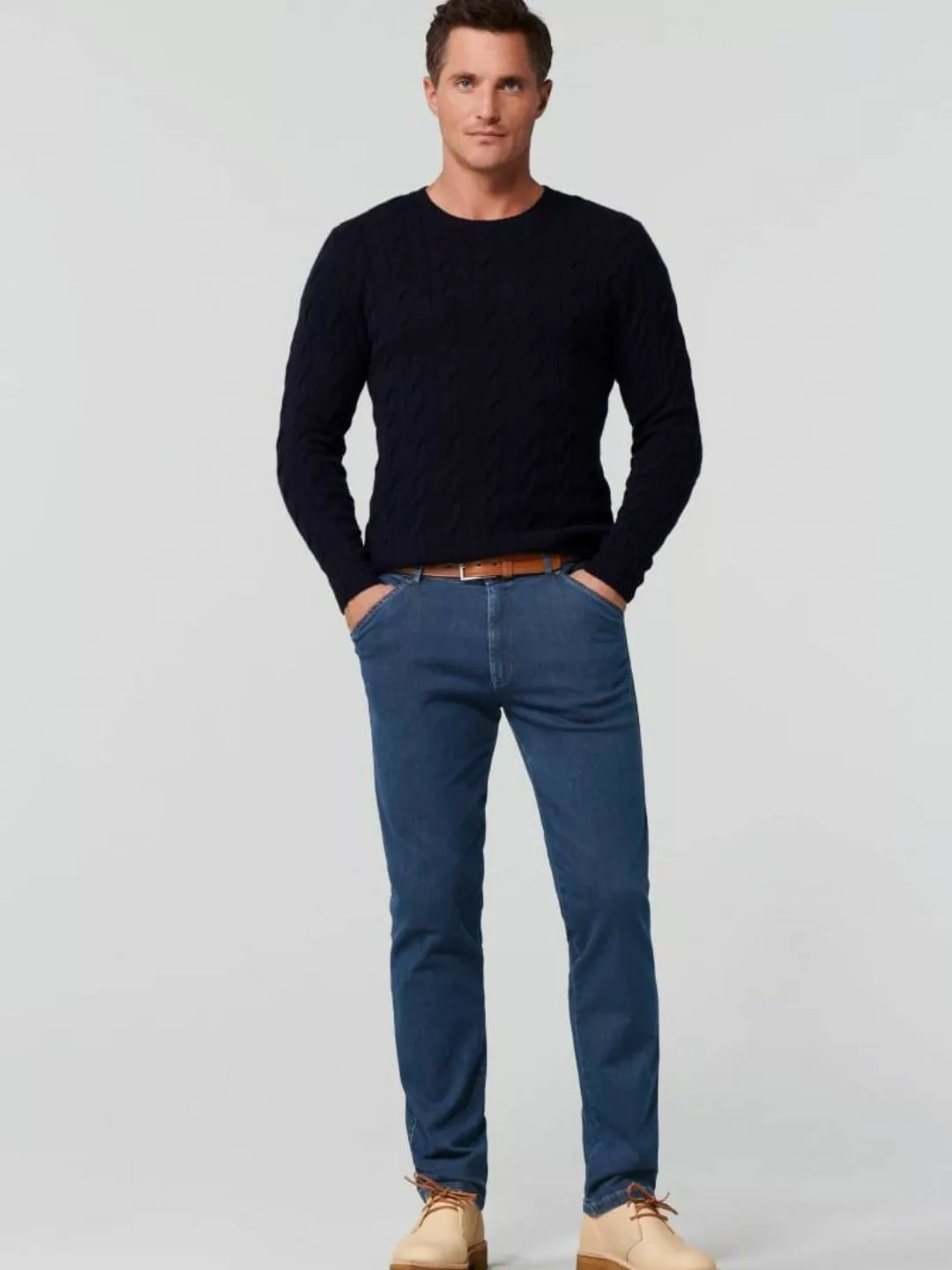Meyer Chicago Hose Dunkelblau - Größe 46 günstig online kaufen