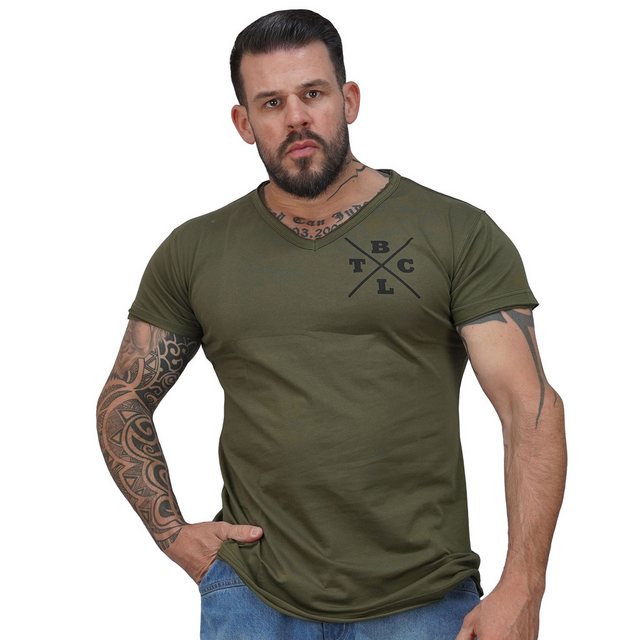 BRACHIAL THE LIFESTYLE COMPANY T-Shirt Brachial T-Shirt "Move" military gre günstig online kaufen