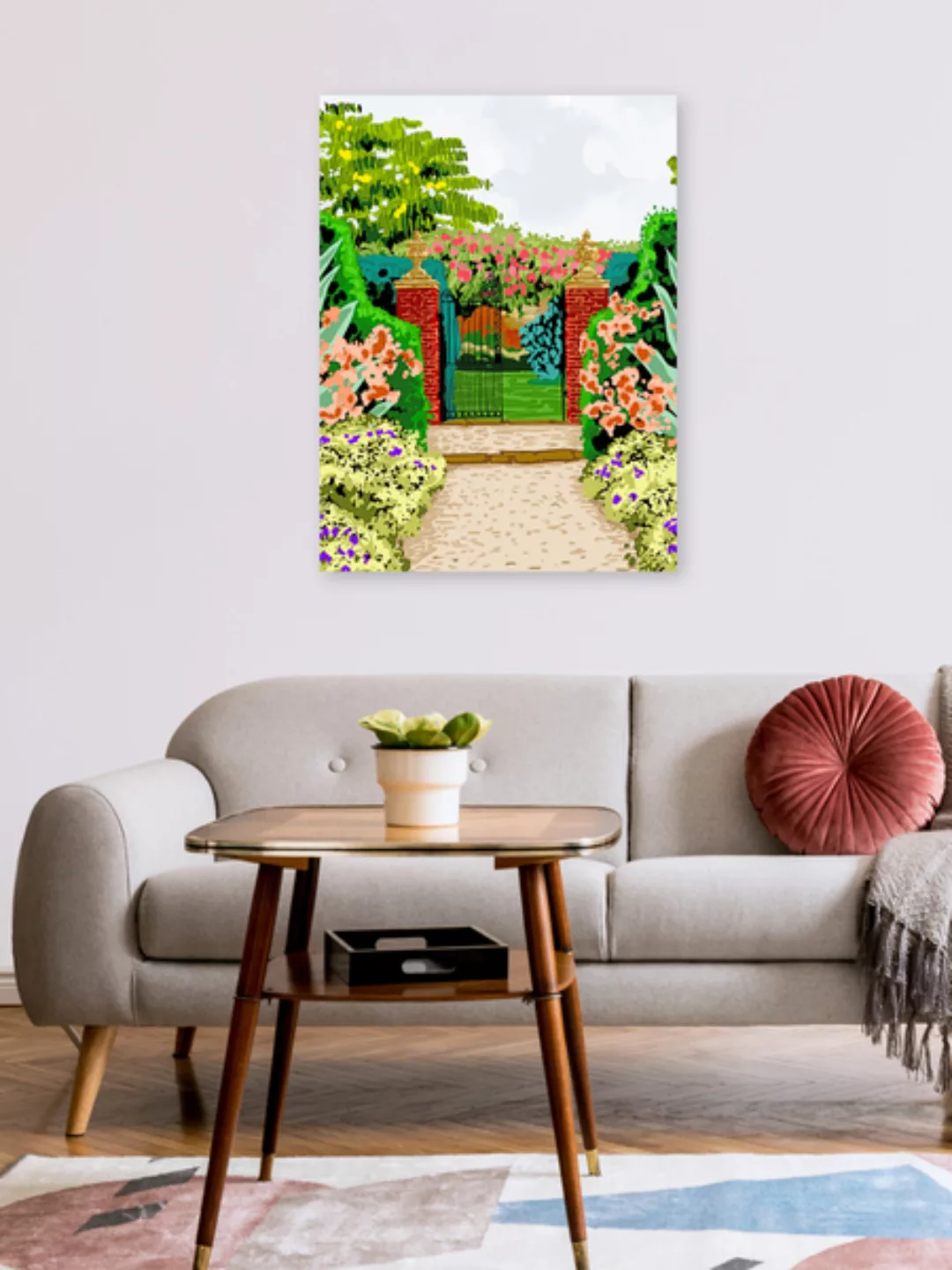 Poster / Leinwandbild - Gated Garden günstig online kaufen
