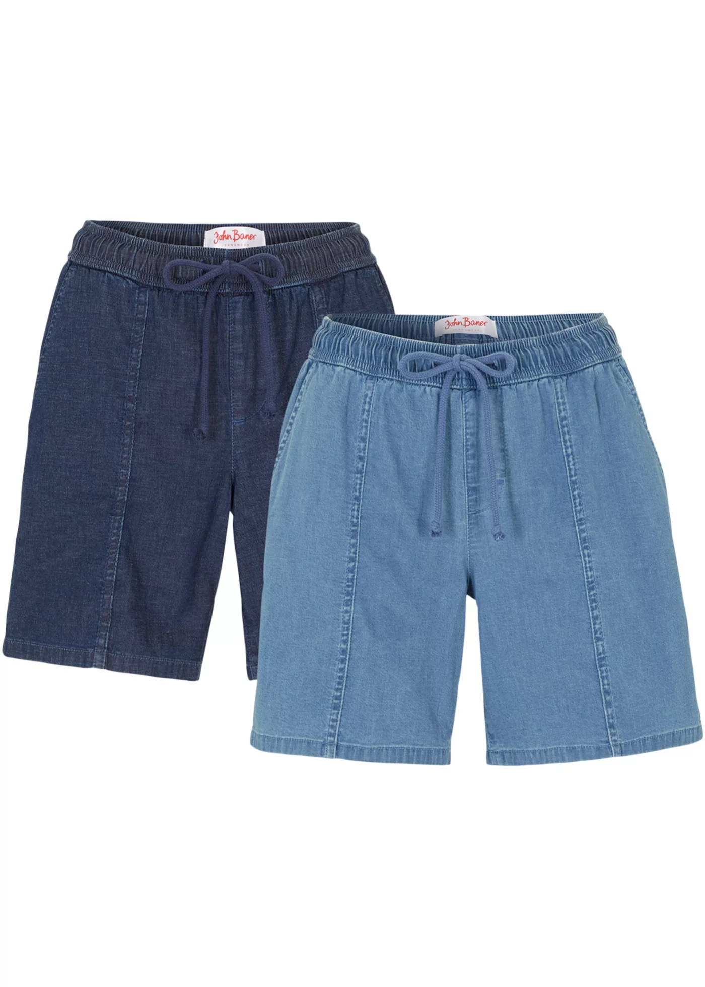 Stretch-Jeans-Shorts (2er Pack) günstig online kaufen