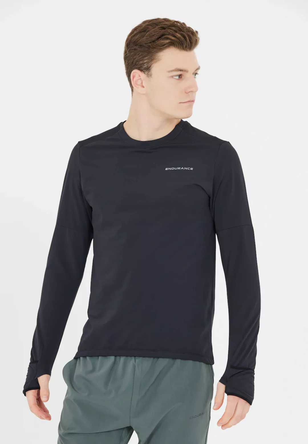 ENDURANCE Langarmshirt "Cedric", mit 4-Wege-Stretch und Reflektoren günstig online kaufen