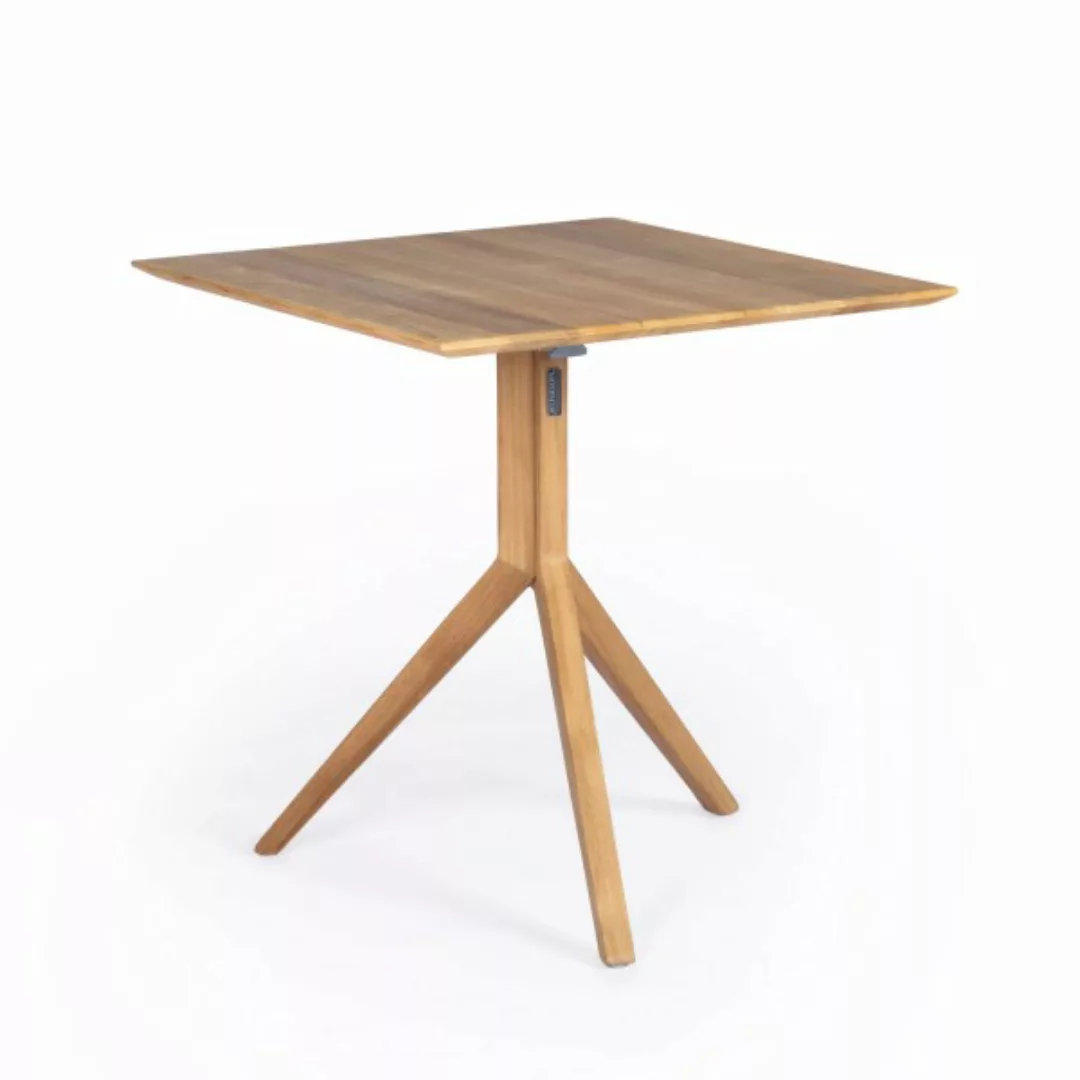 Trio Garten Bistrotisch eckig Teak 70x70 cm günstig online kaufen