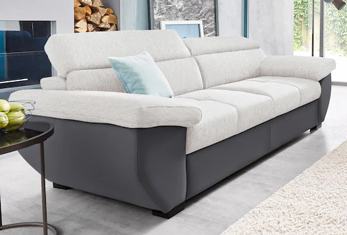 COTTA 2,5-Sitzer "Speedway", Big-Sofa mit Kopfteilverstellung günstig online kaufen