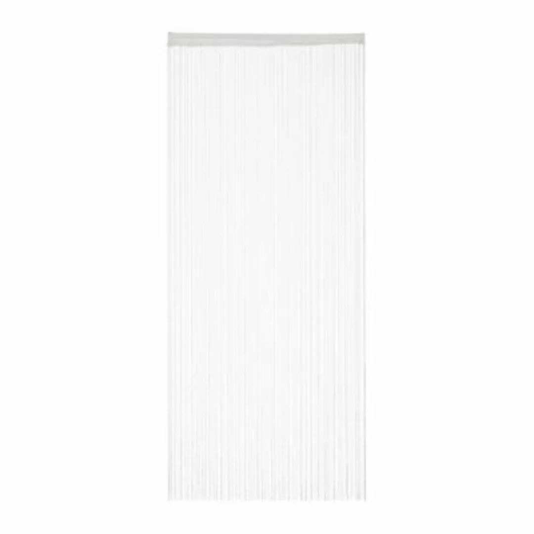 relaxdays 1 x Fadenvorhang weiß 90x245 cm günstig online kaufen