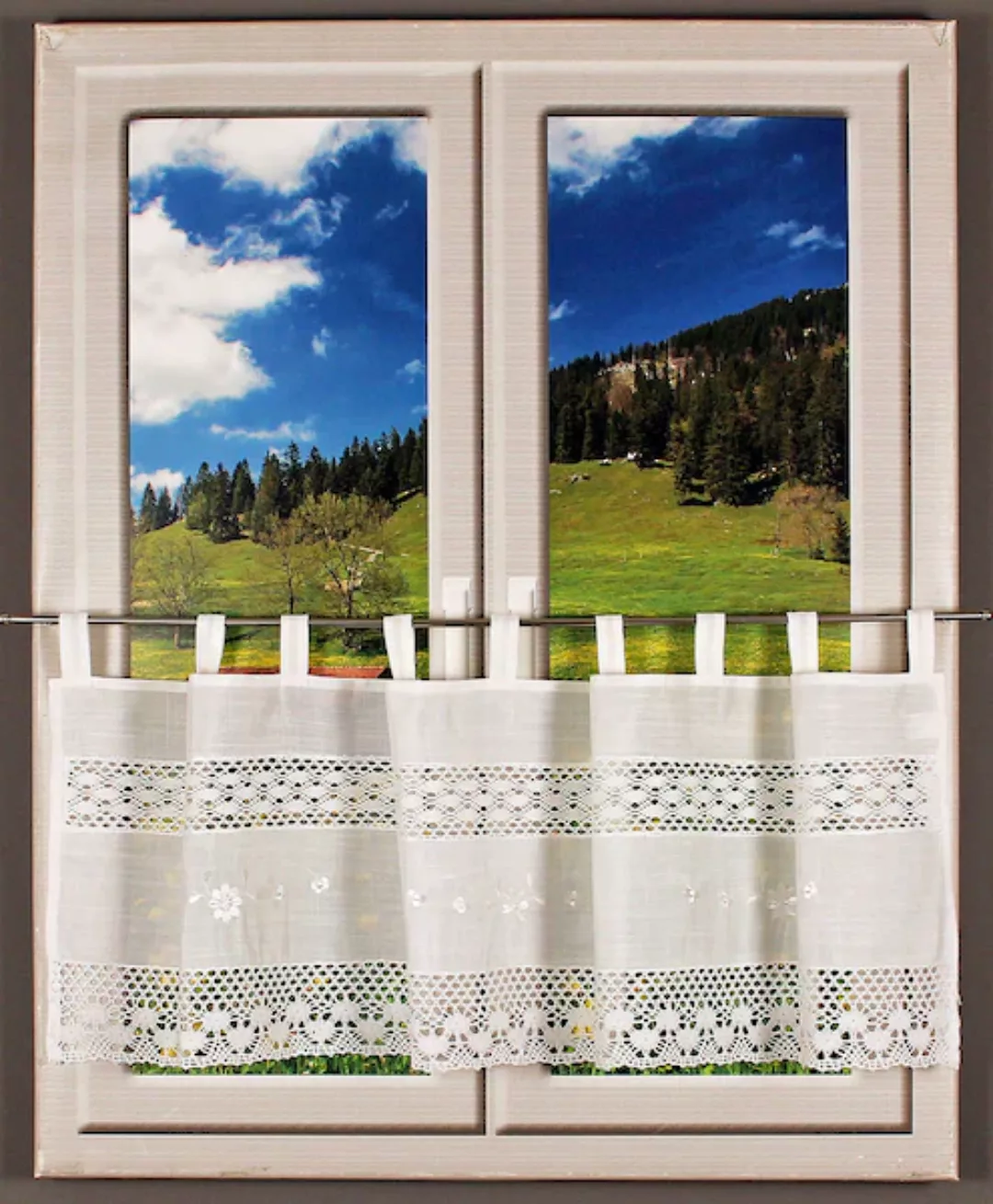 HOSSNER - ART OF HOME DECO Querbehang »Drachensee«, (1 St.), m. Spitze günstig online kaufen