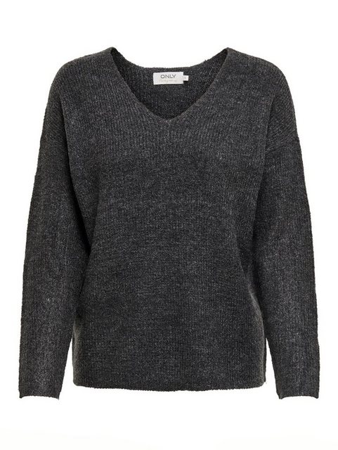 ONLY Strickpullover Warmer Strickpullover Stretch V-Ausschnitt Sweater ONLC günstig online kaufen