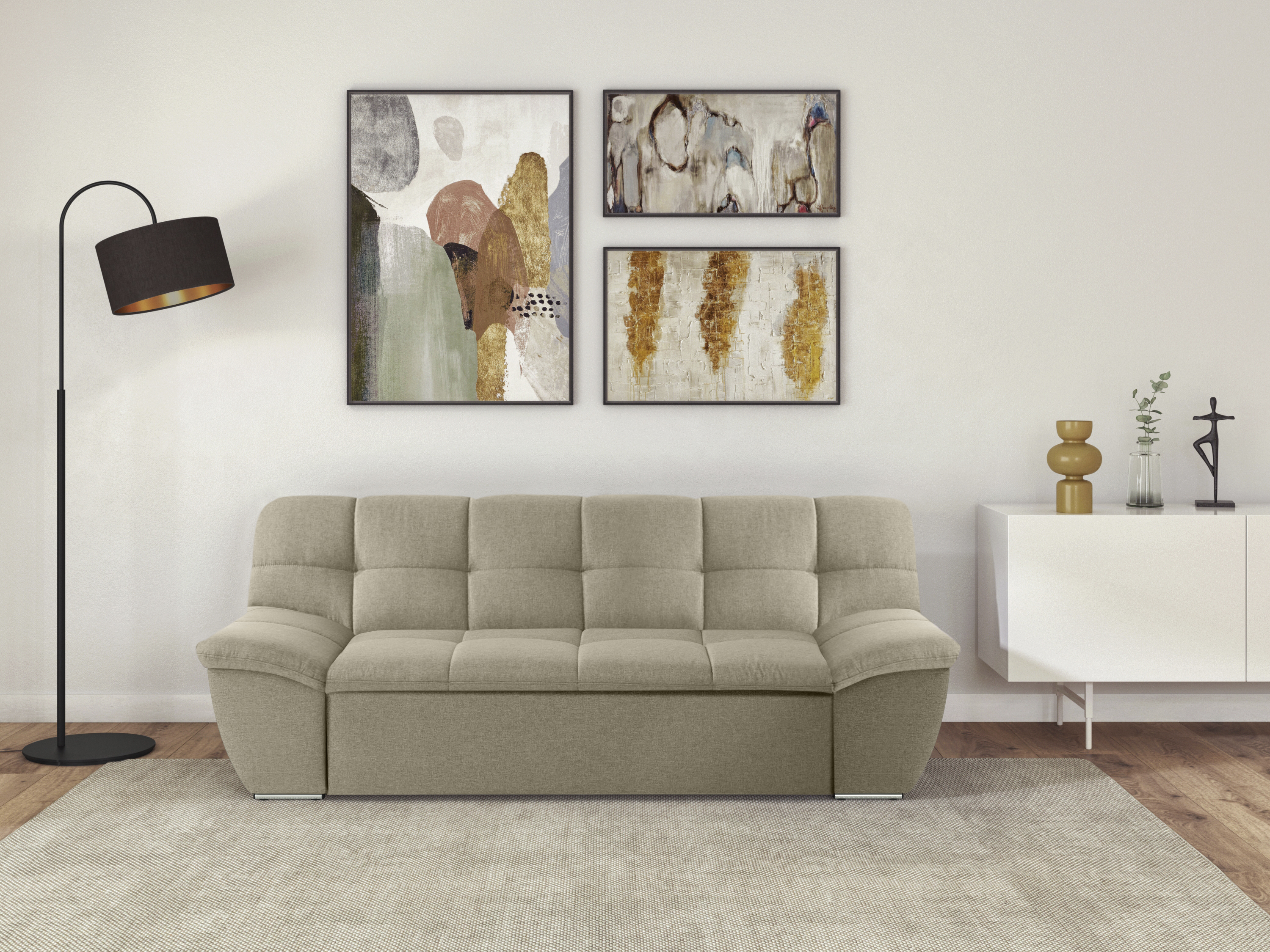 DOMO collection 2-Sitzer "Splash, aktuelle Sitz- und Rückensteppung, komfor günstig online kaufen