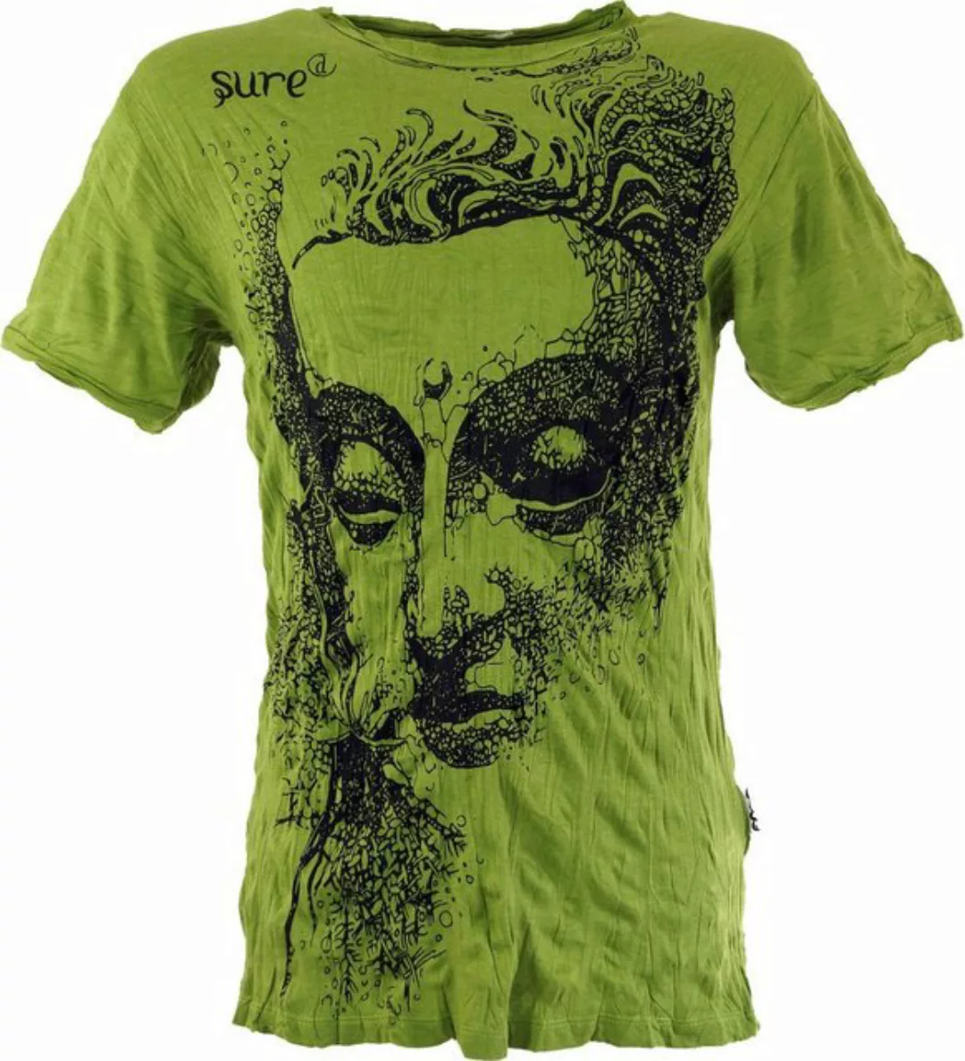 Guru-Shop T-Shirt Sure Herren T-Shirt Buddha - lemon alternative Bekleidung günstig online kaufen