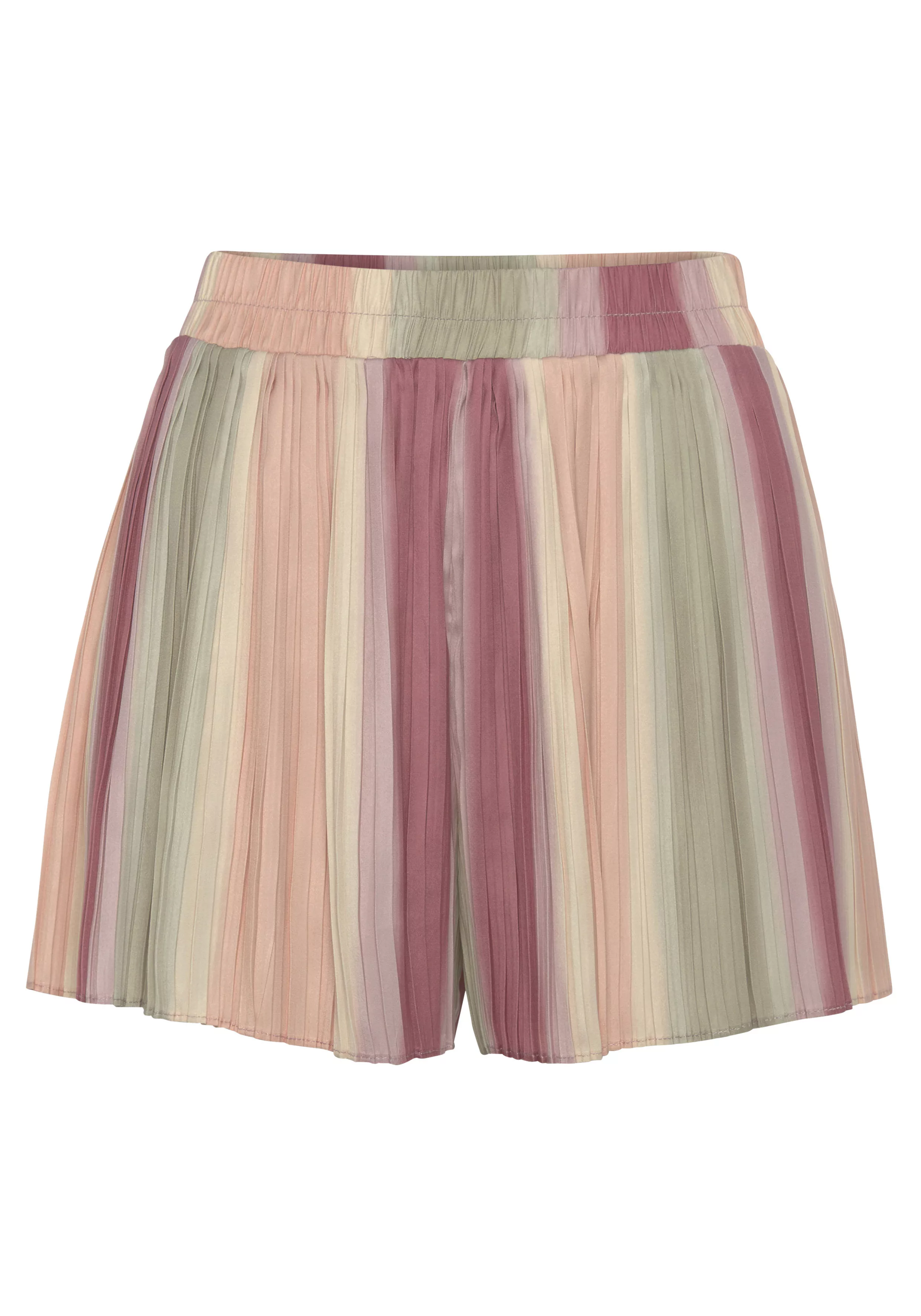 Vivance Shorts aus Plissee, mit Farbverlauf, leicht glänzend, kurze Hose günstig online kaufen