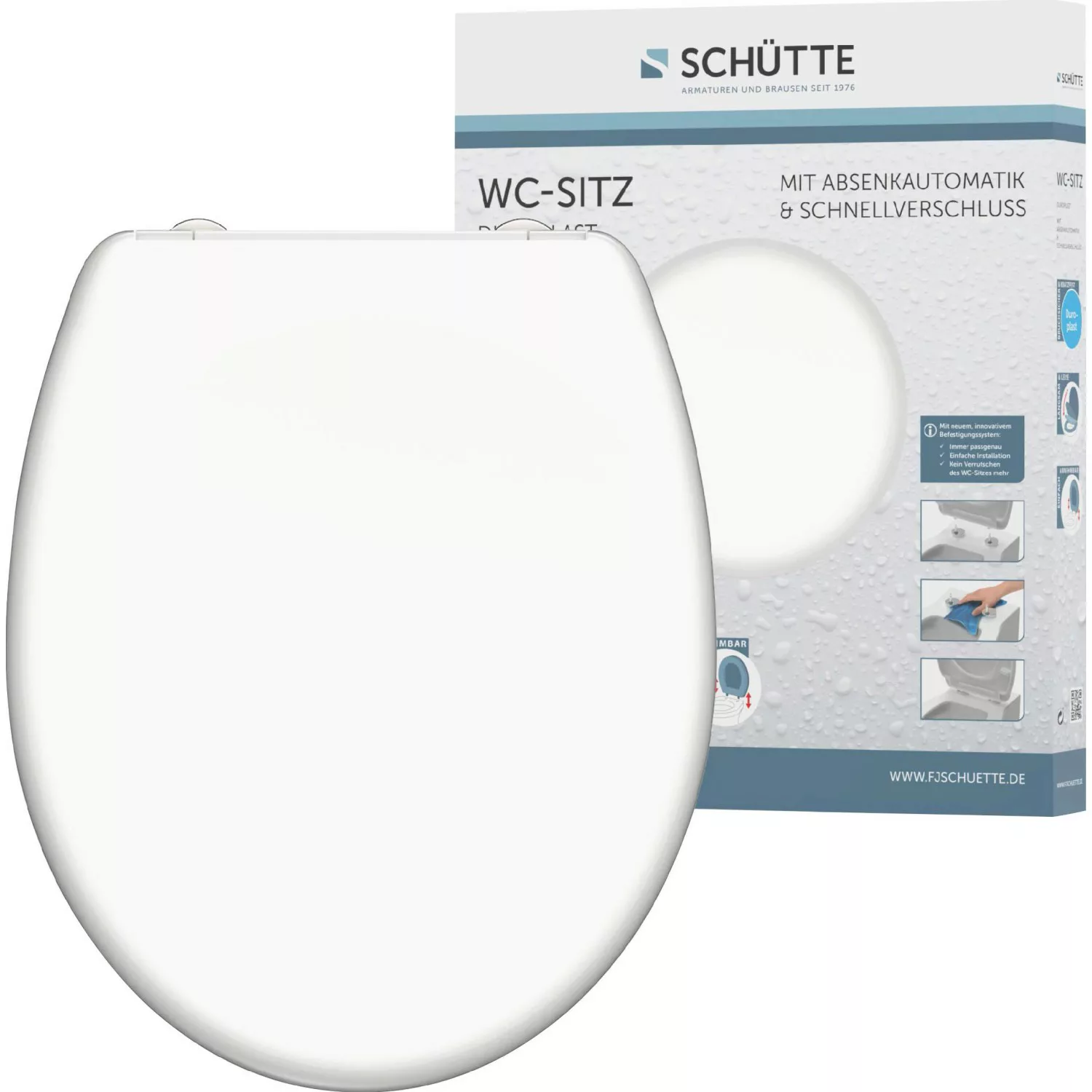Schütte WC-Sitz, mit Absenkautomatik und Schnellverschlusstechnik günstig online kaufen