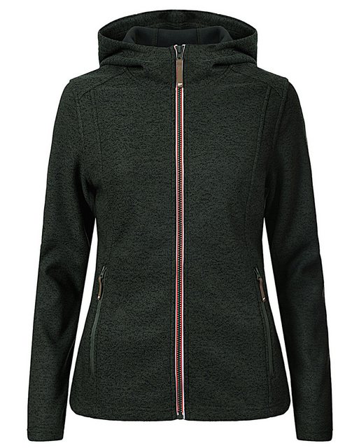 Icepeak Strickfleecejacke Tove Strick-Fleecejacke mit Kapuze und Reißversch günstig online kaufen