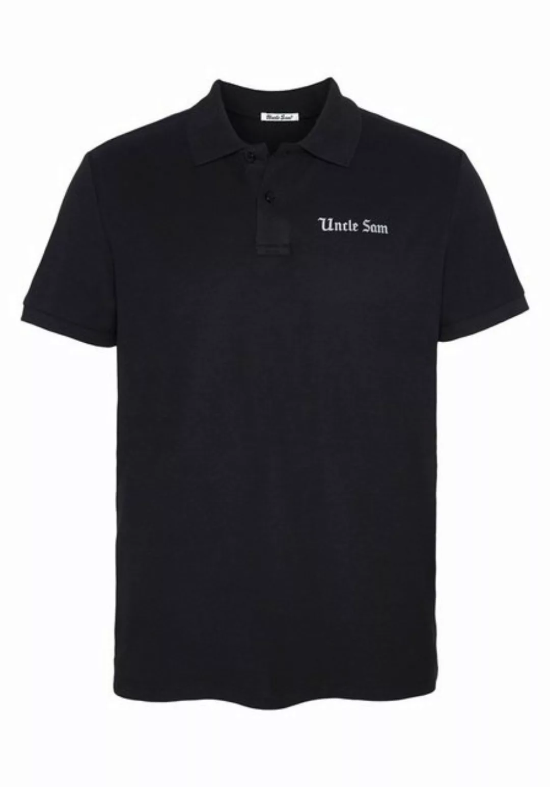 Uncle Sam Poloshirt mit Label-Motiv hinten günstig online kaufen
