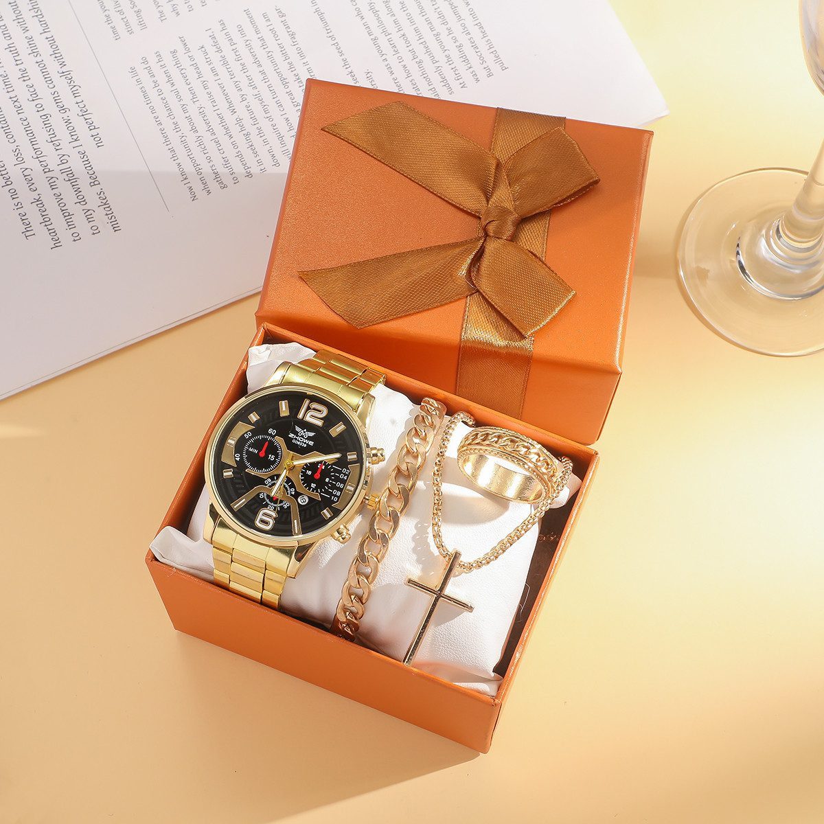 ibettertec Quarzuhr Herren Geschenkset Edel Luxus günstig online kaufen