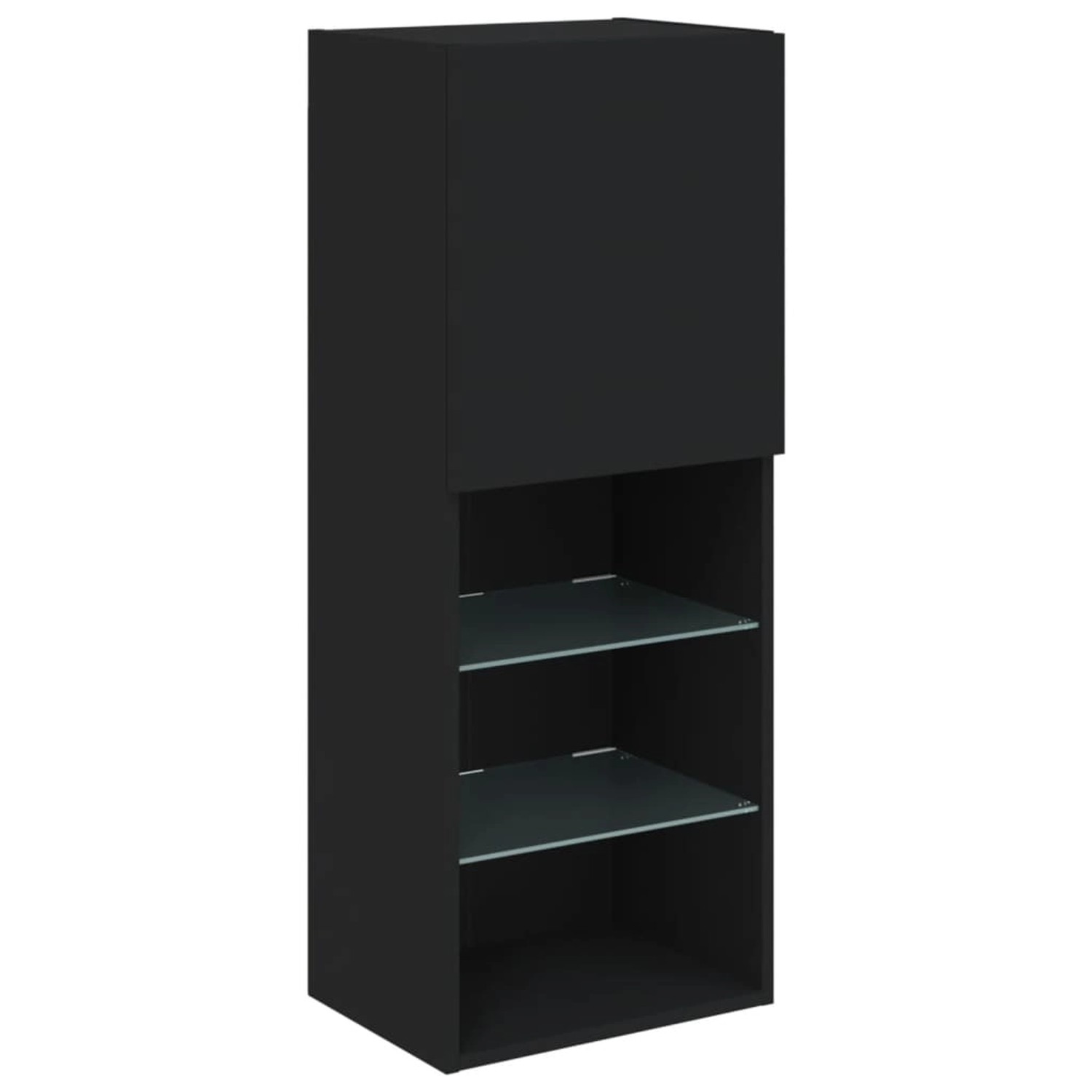 vidaXL TV-Schrank TV-Schrank mit LED-Leuchten Schwarz 40,5x30x102 cm günstig online kaufen